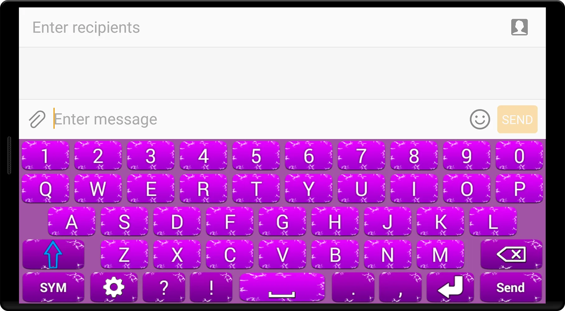 Purple Keyboard | Indus Appstore | Screenshot