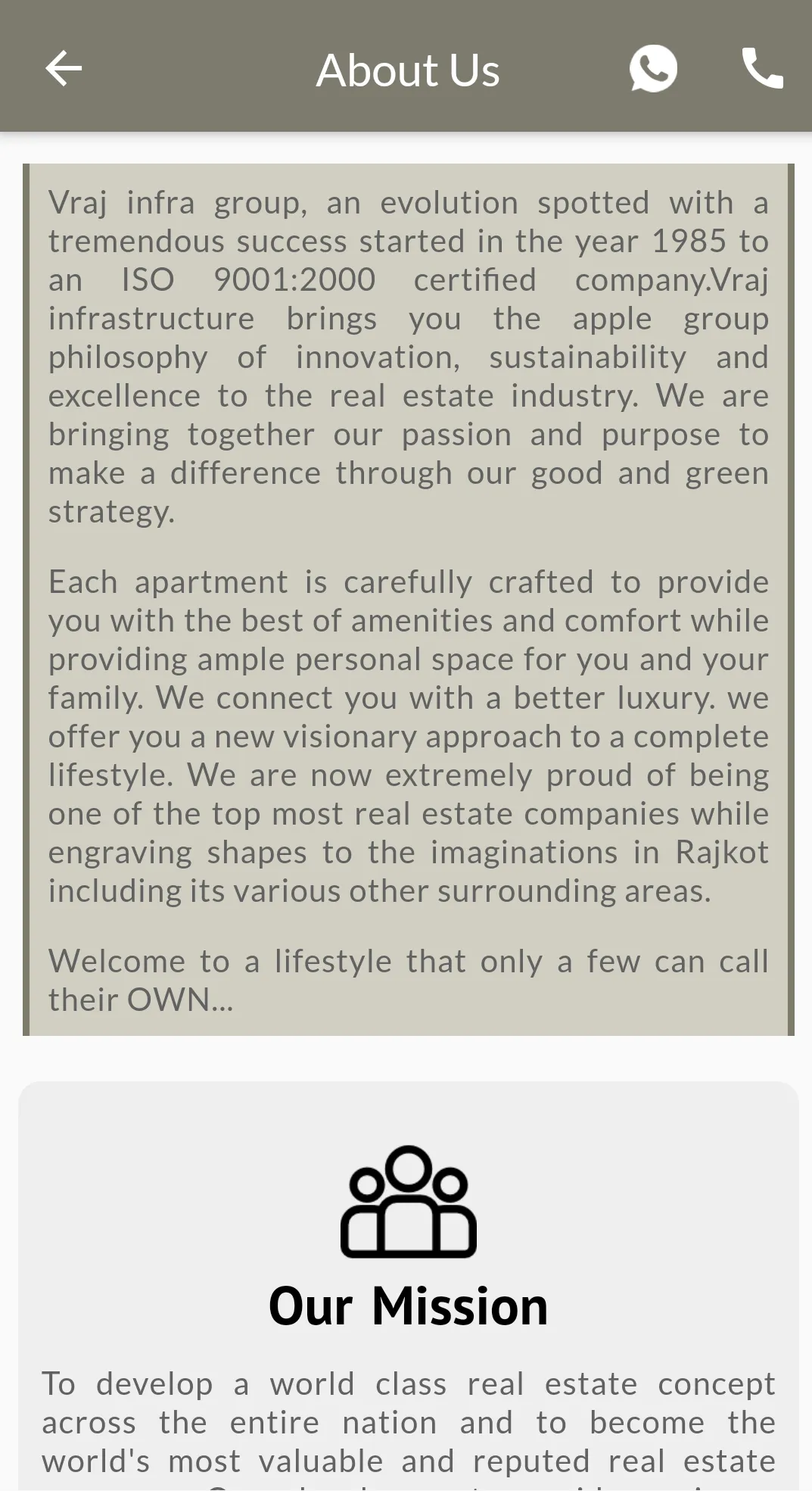 Vraj Infra | Indus Appstore | Screenshot