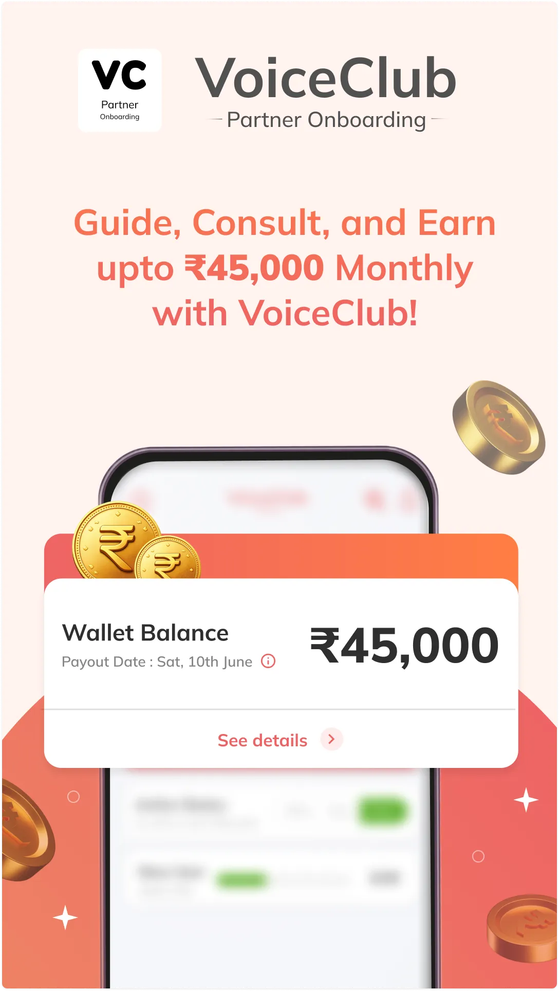 VoiceClub Partner Onboarding | Indus Appstore | Screenshot