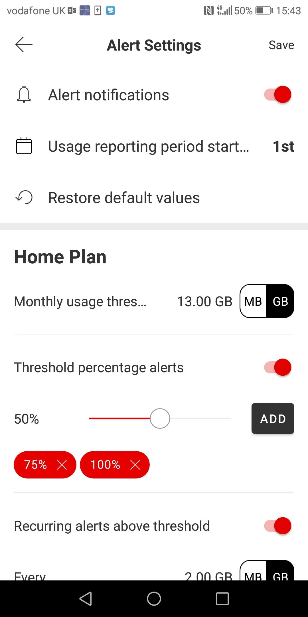 Vodafone Usage Manager | Indus Appstore | Screenshot