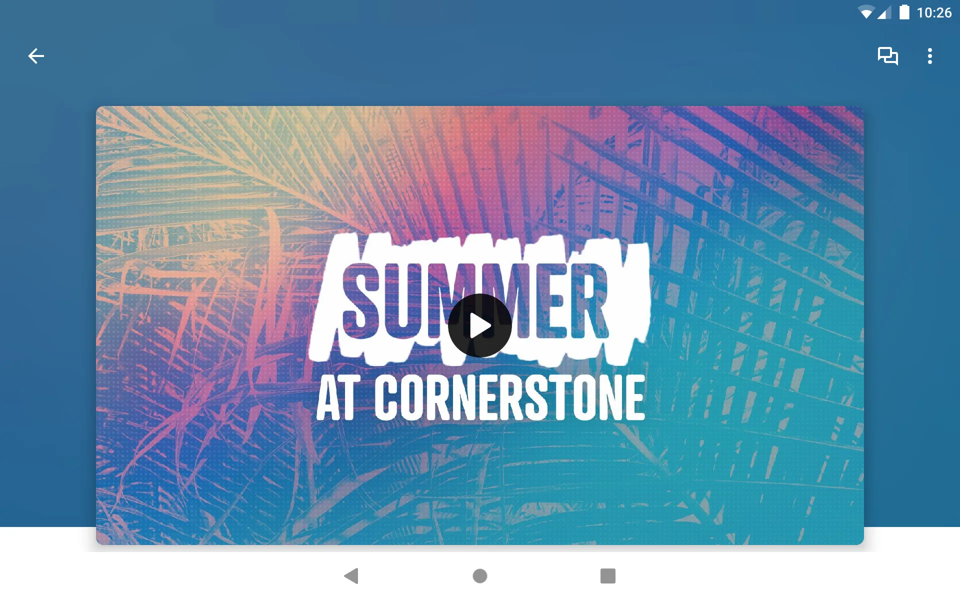 Life At Cornerstone | Indus Appstore | Screenshot