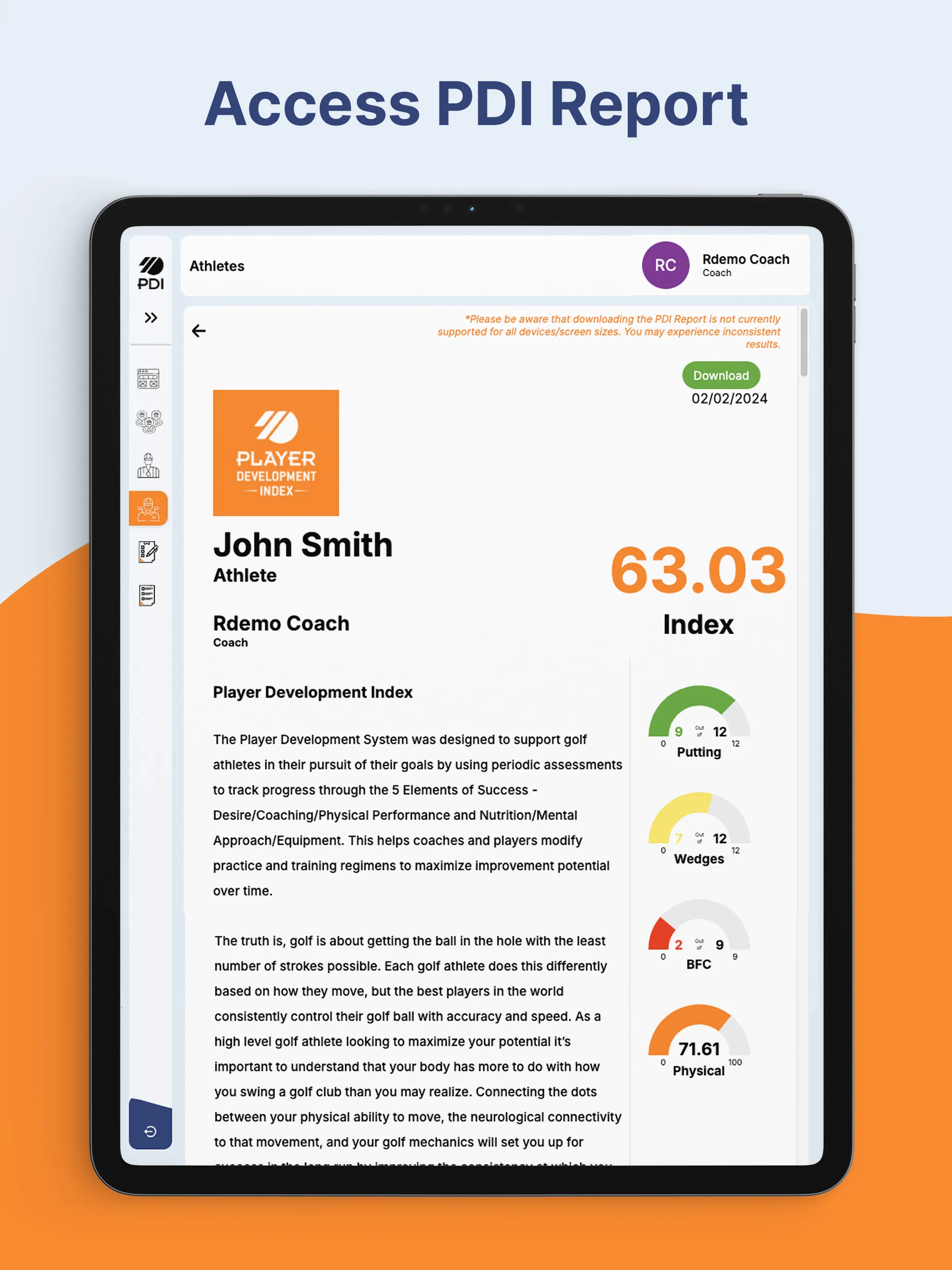 Golf PDI | Indus Appstore | Screenshot