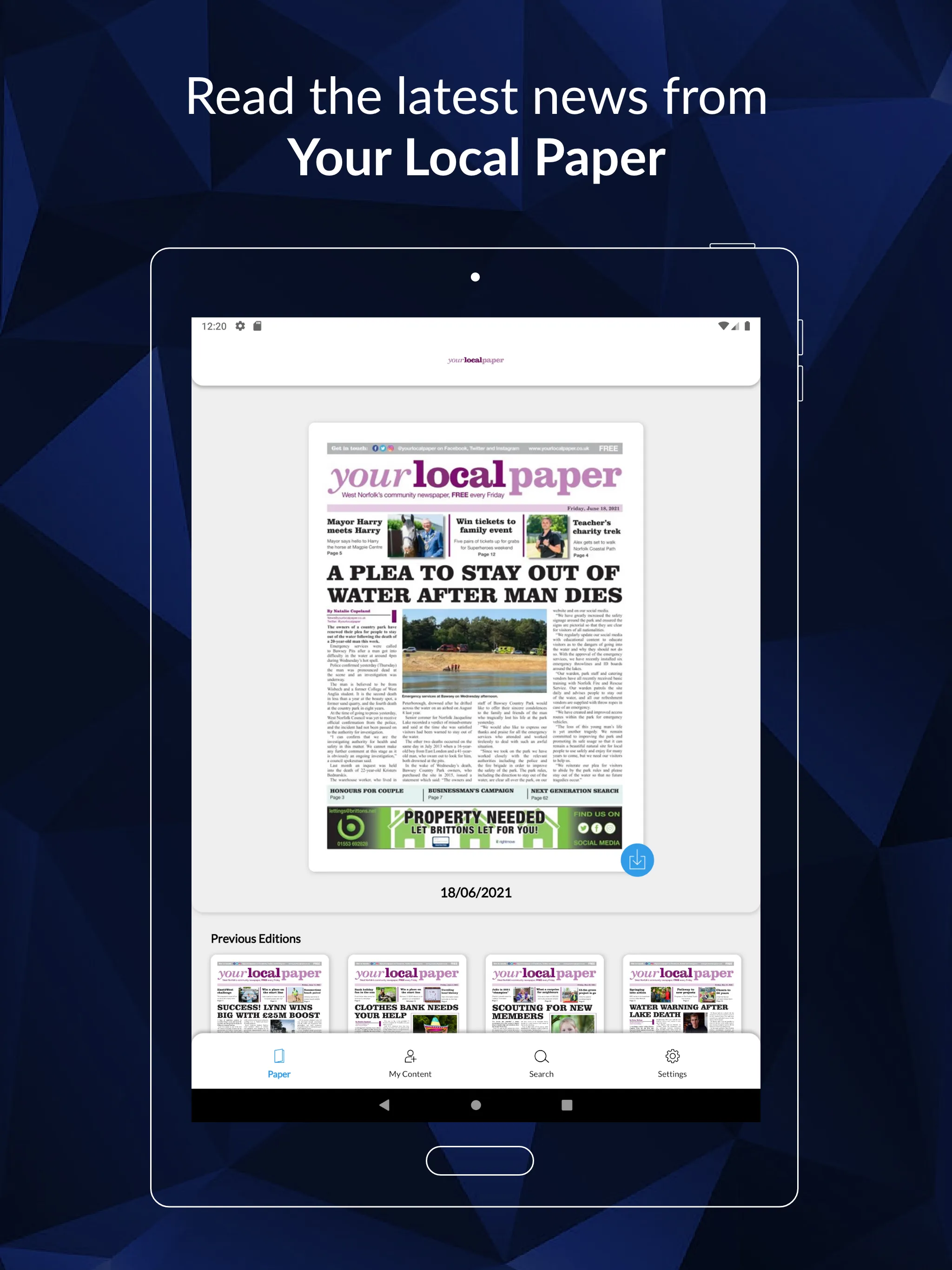 Your Local Paper | Indus Appstore | Screenshot