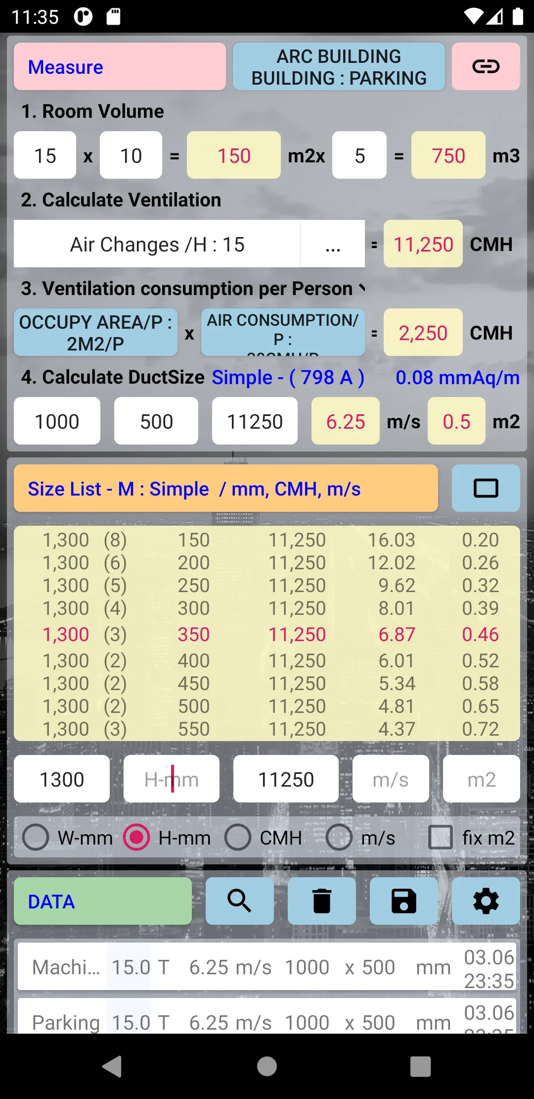 Duct Calculator | Indus Appstore | Screenshot