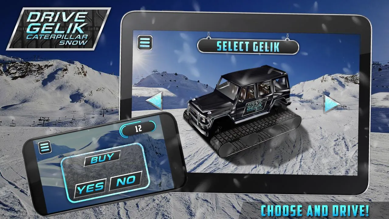 Drive Gelik Caterpillar Snow | Indus Appstore | Screenshot