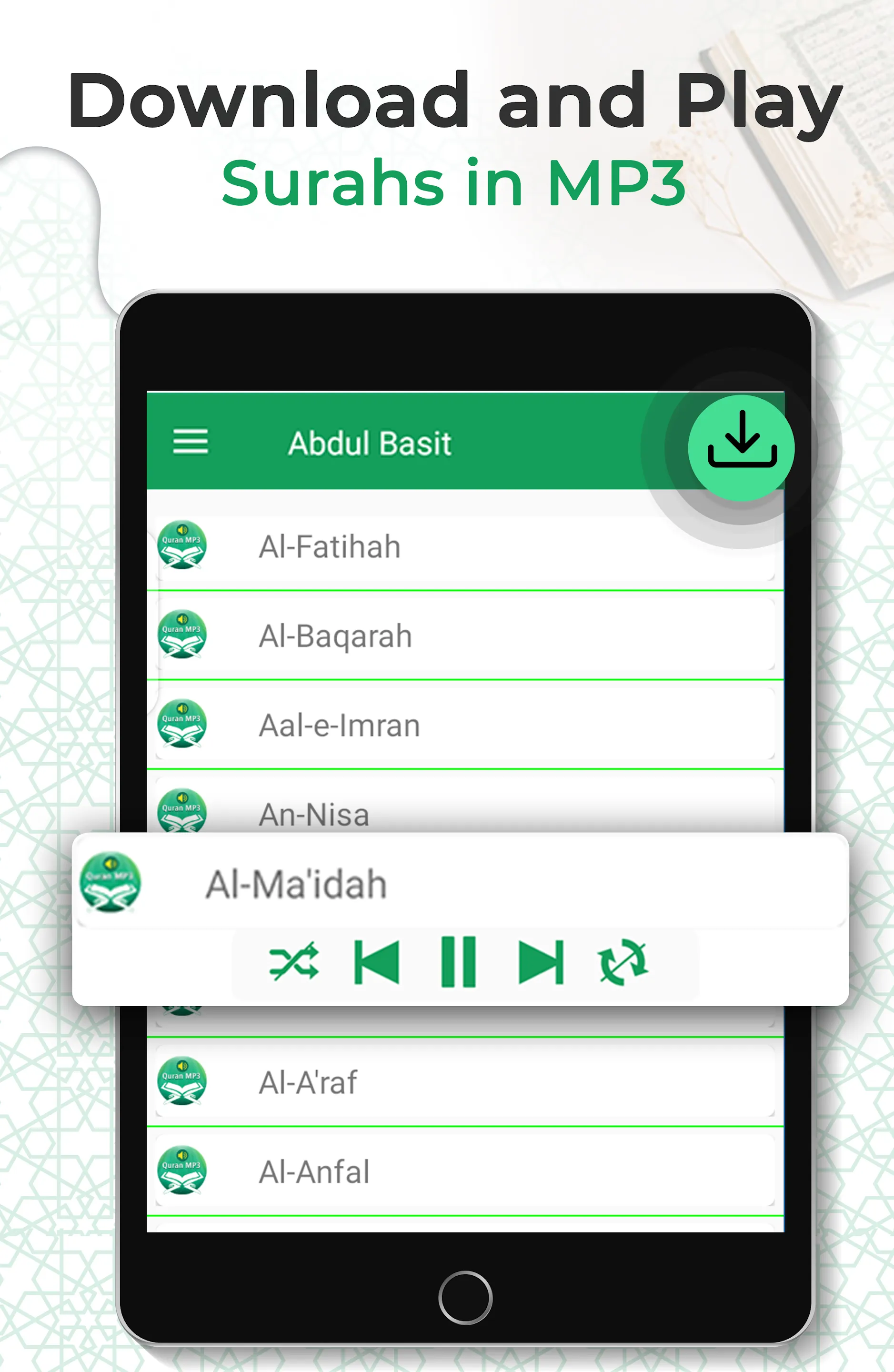 Mp3 Audio Quran | Indus Appstore | Screenshot