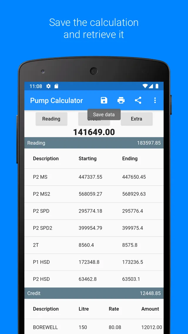 Fuel Pump Calculator | Indus Appstore | Screenshot