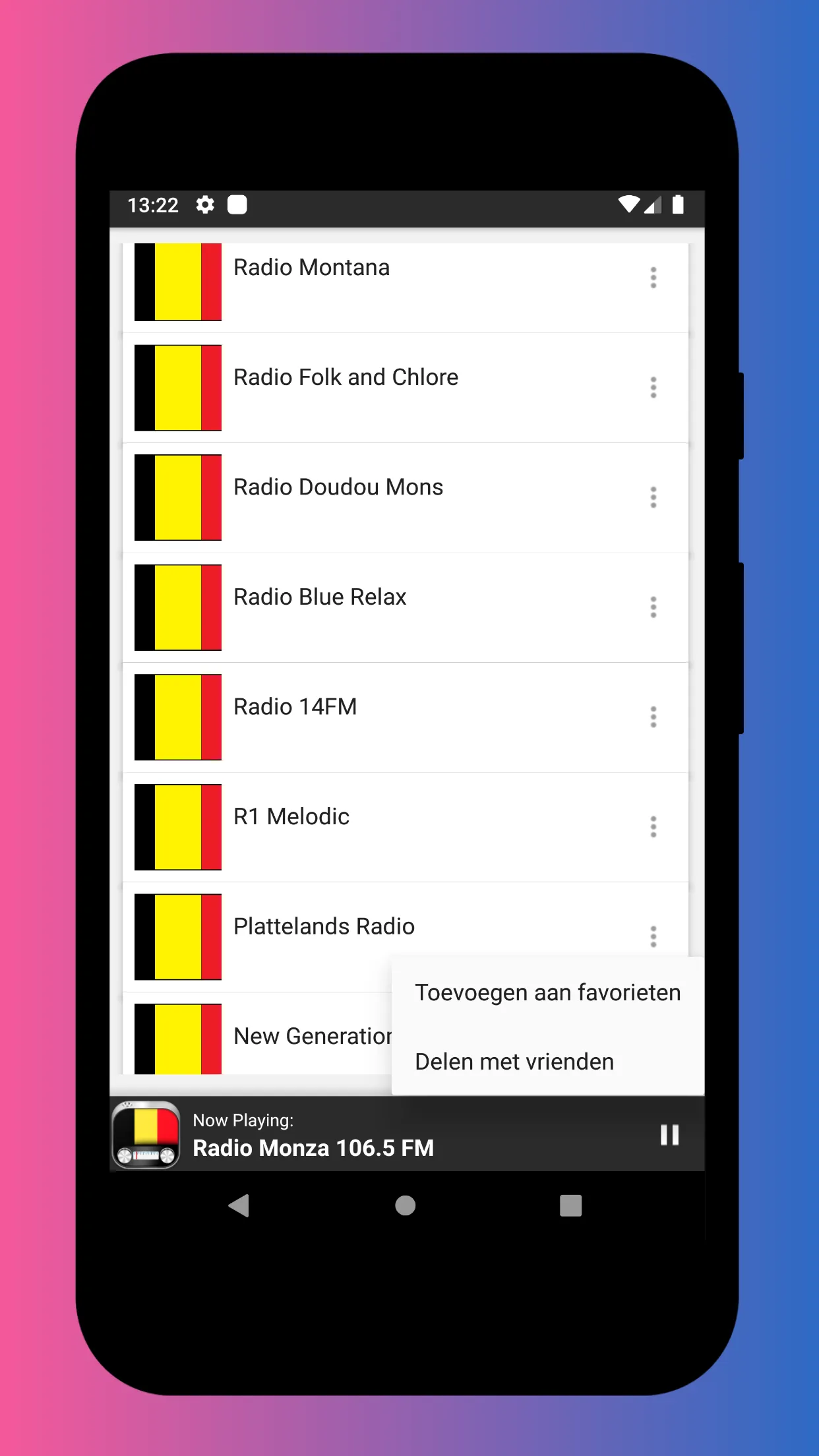 Radio Belgium - Radio FM & AM | Indus Appstore | Screenshot