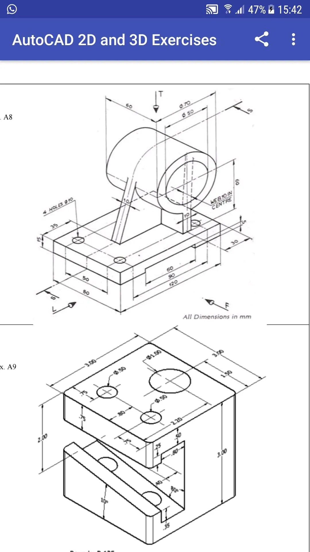 AutoCAD 2D & 3D Exercises | Indus Appstore | Screenshot