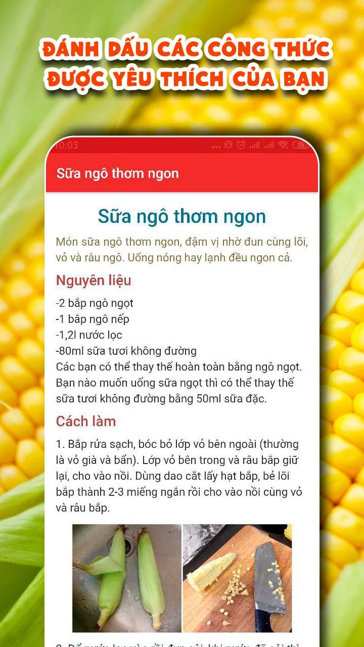 Thực đơn món ăn cho 365 ngày | Indus Appstore | Screenshot