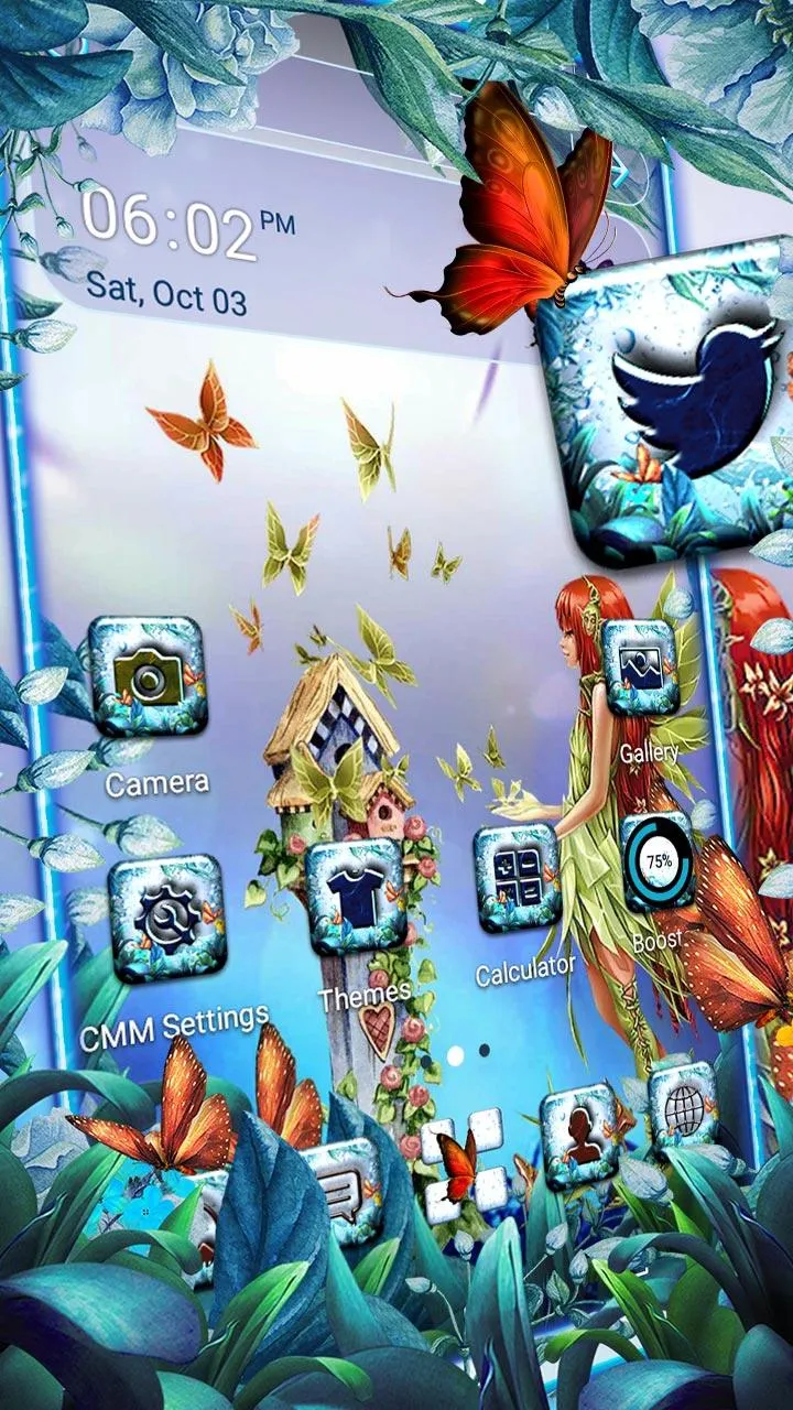 Fairy Butterfly Theme Launcher | Indus Appstore | Screenshot