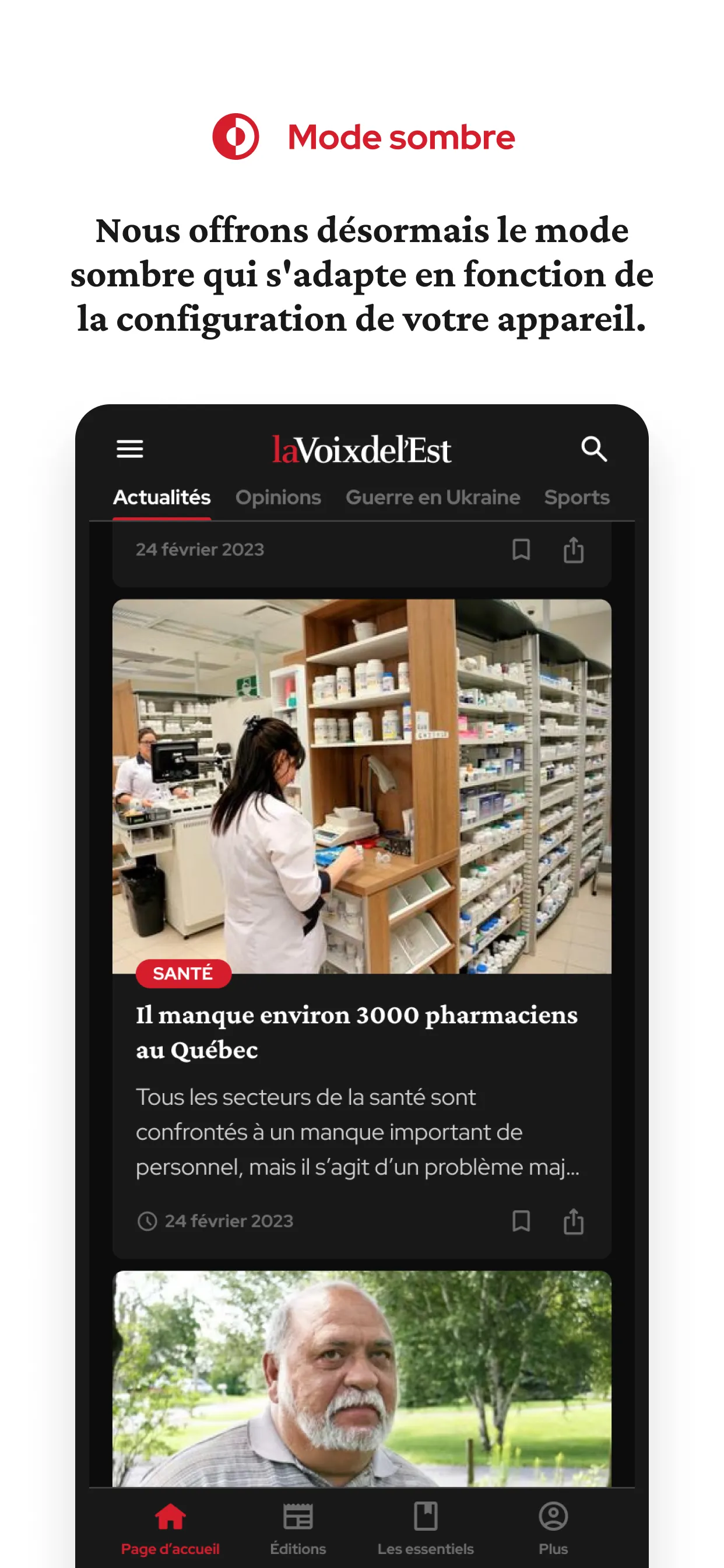 La Voix de l'Est | Indus Appstore | Screenshot