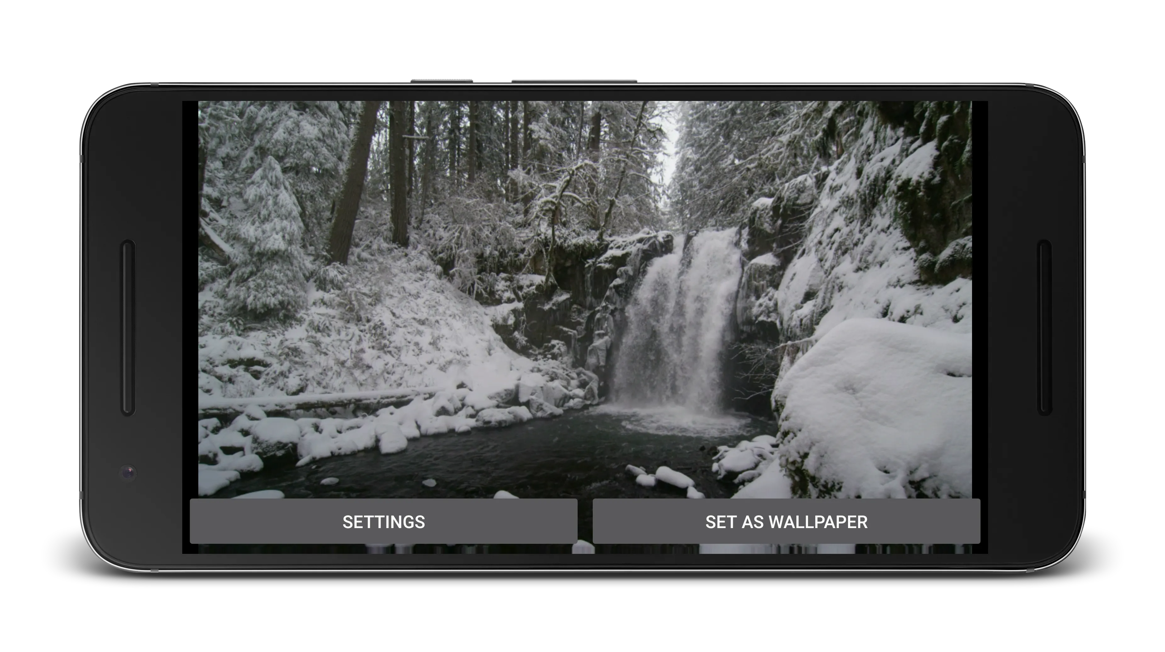 Winter Waterfall Theme | Indus Appstore | Screenshot