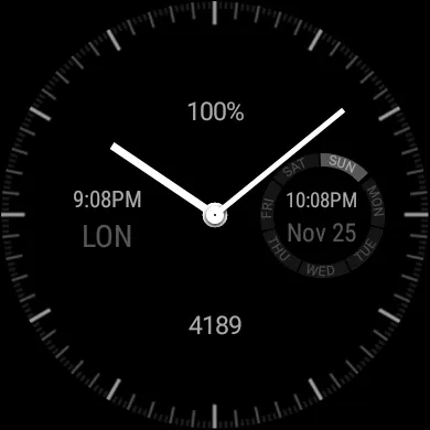 Wear Chronograph Watch Face | Indus Appstore | Screenshot