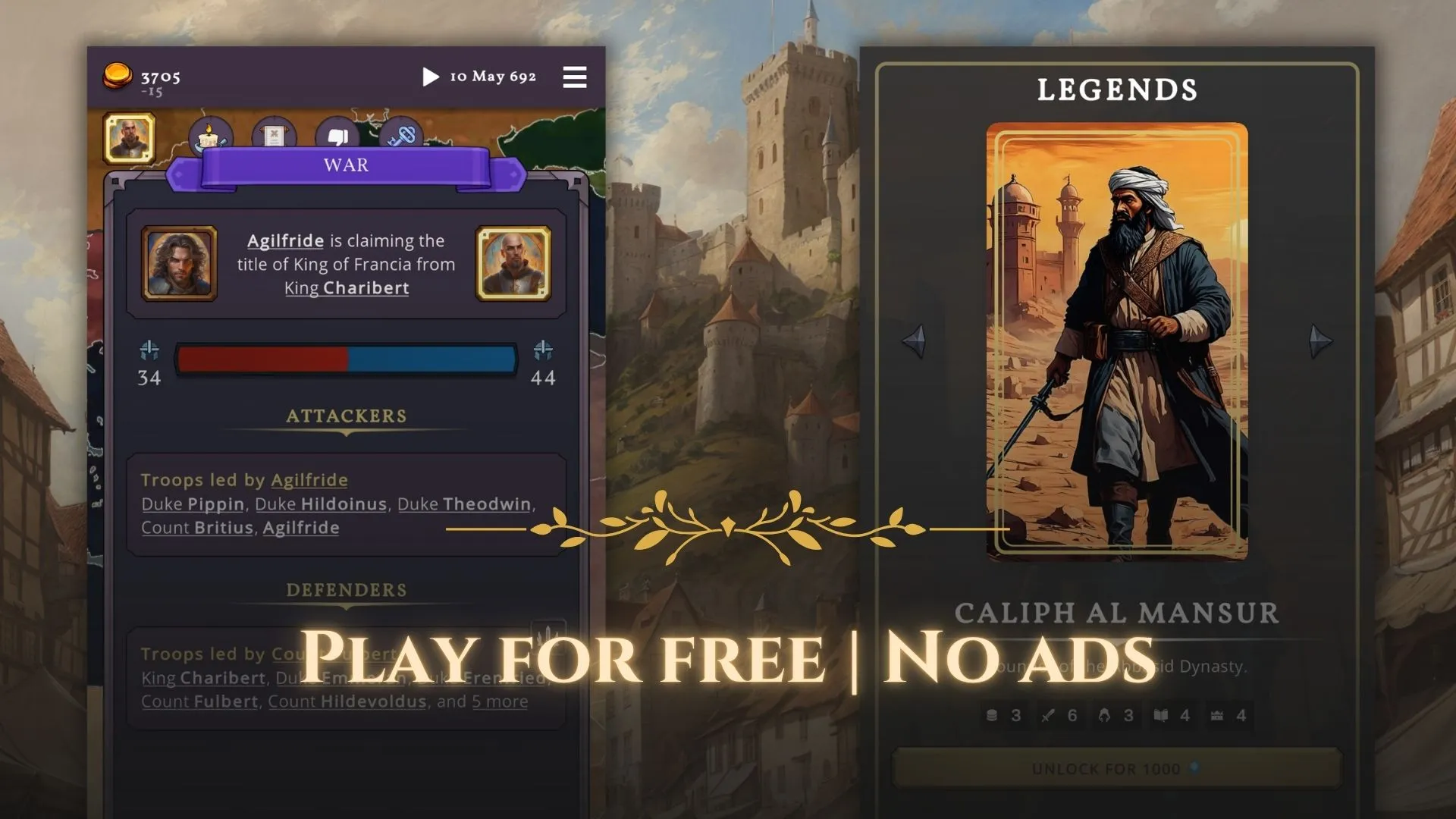 Clovis Medieval Grand Strategy | Indus Appstore | Screenshot