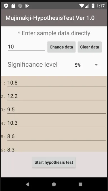 MujiMakji Hypothesis Test | Indus Appstore | Screenshot