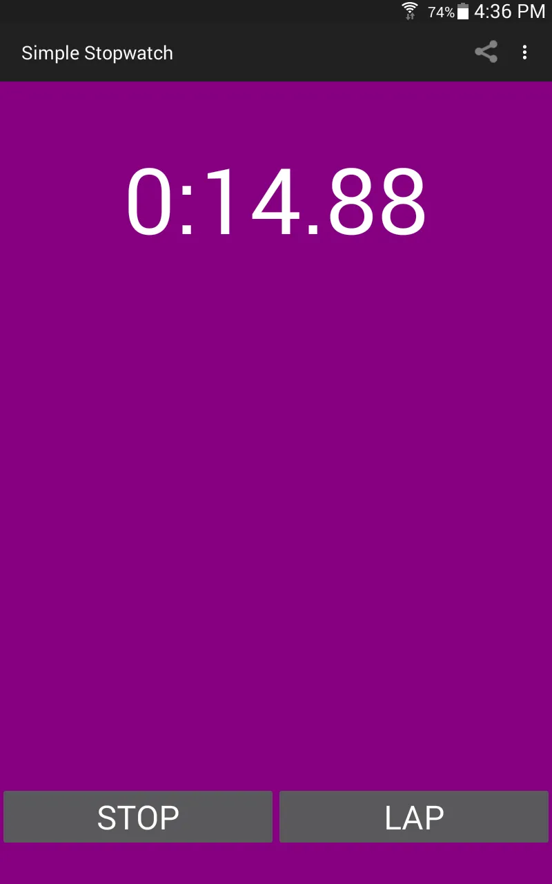 Simple Stopwatch | Indus Appstore | Screenshot