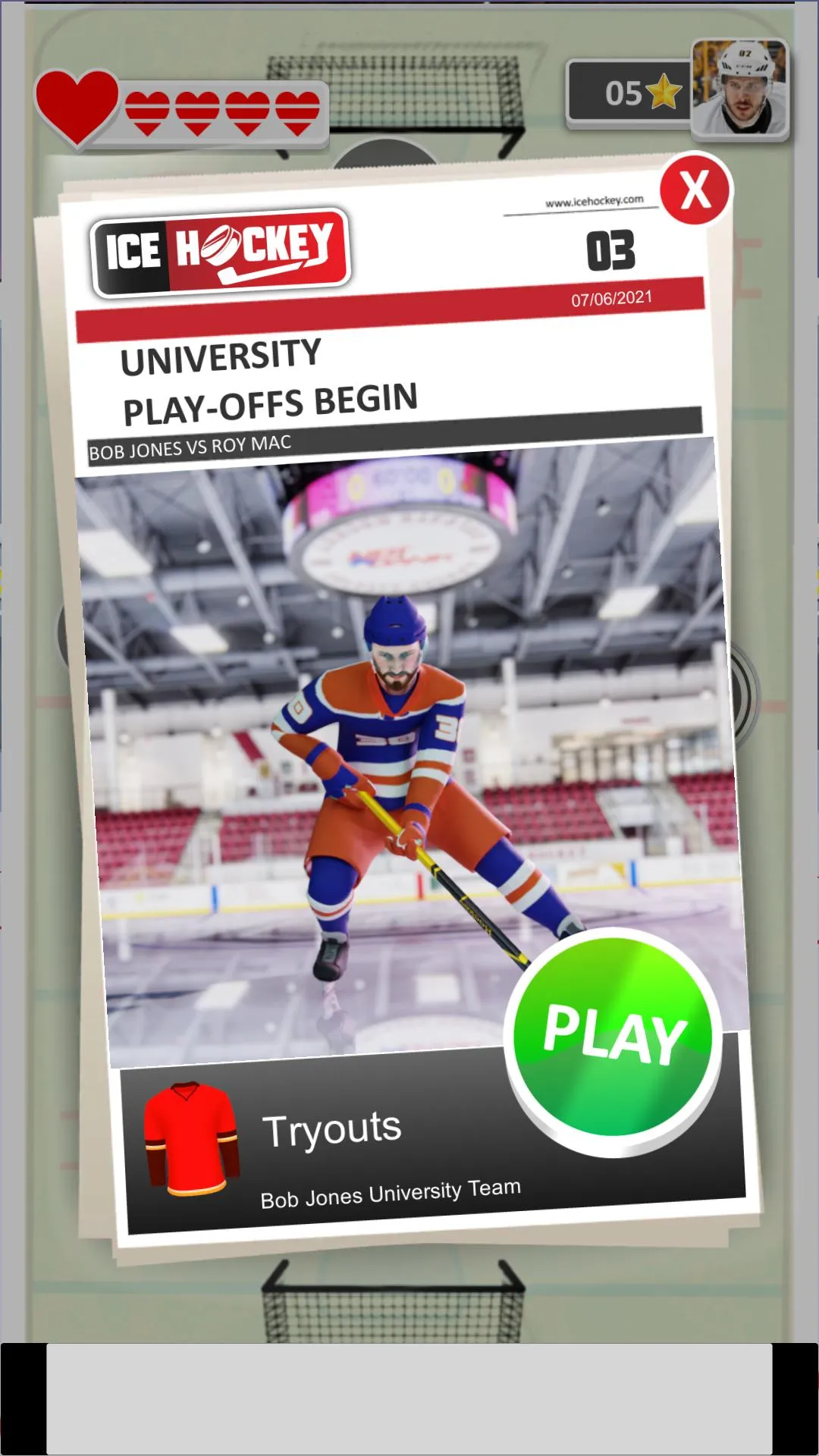 Ice Hockey 3D | Indus Appstore | Screenshot