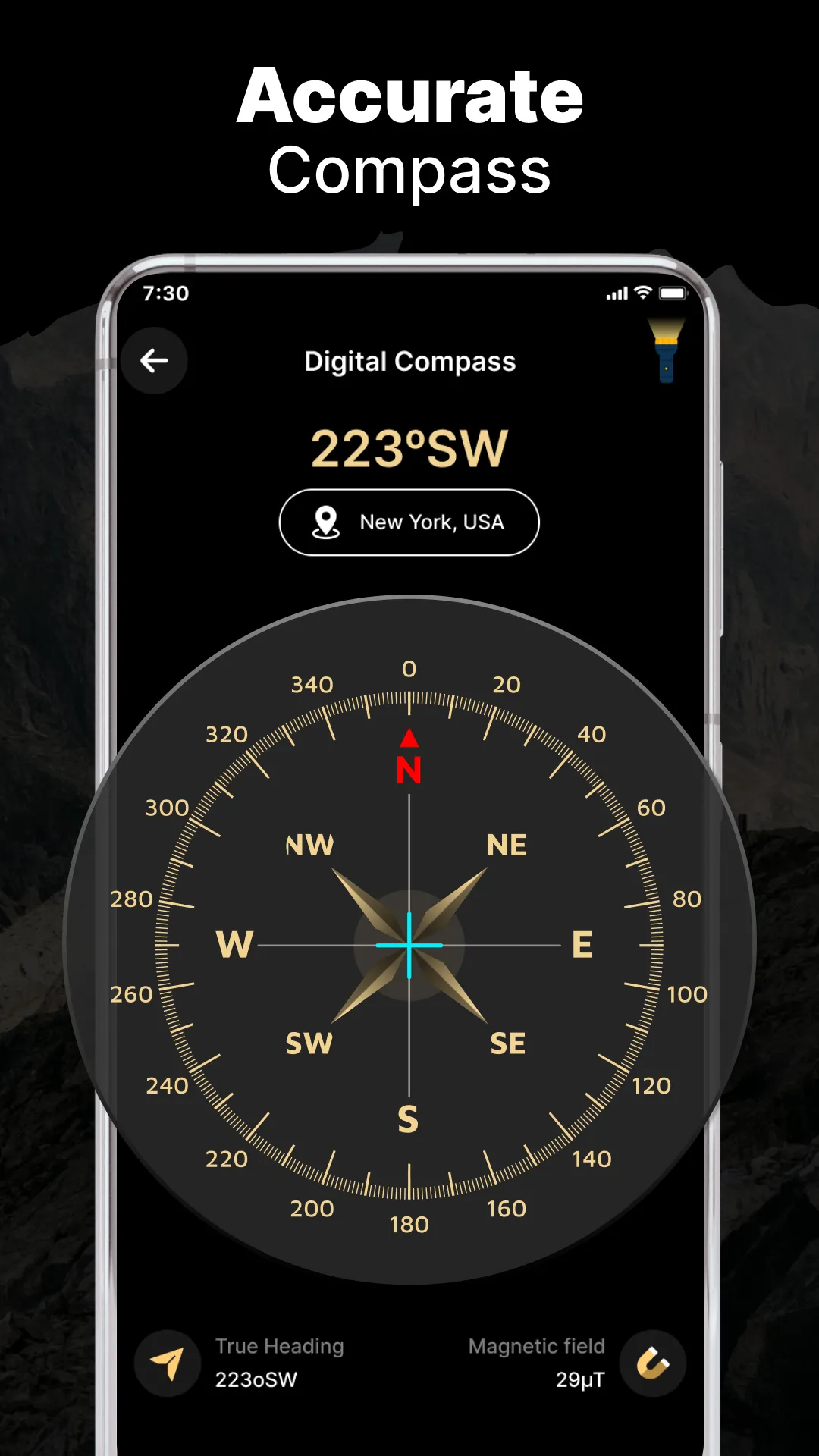 Compass - Digital Compass | Indus Appstore | Screenshot