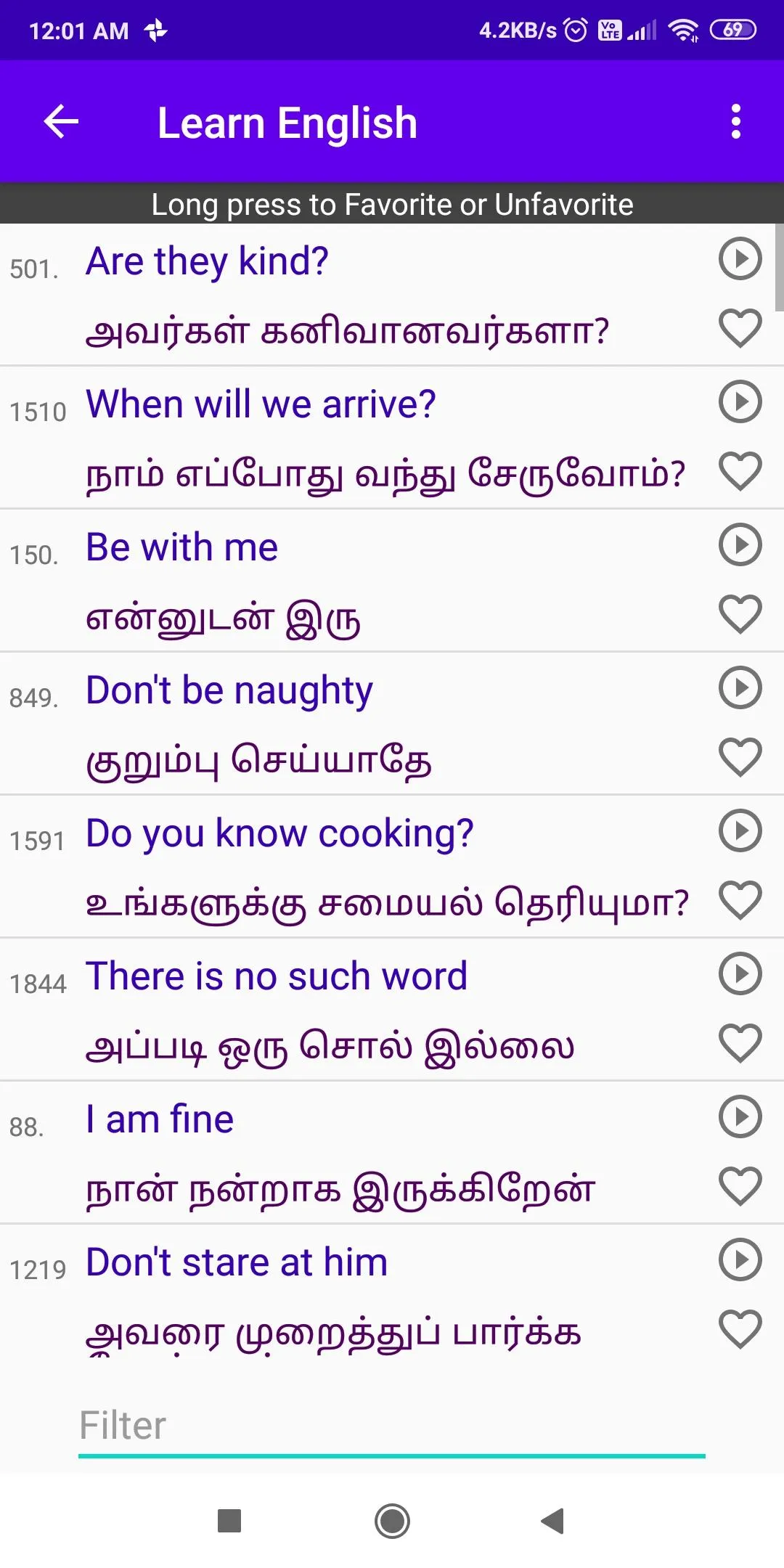 2400 English Sentences (Tamil) | Indus Appstore | Screenshot