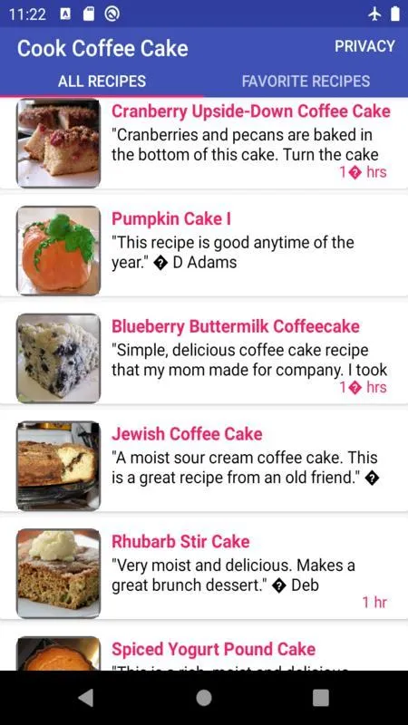 cook coffee cake | Indus Appstore | Screenshot