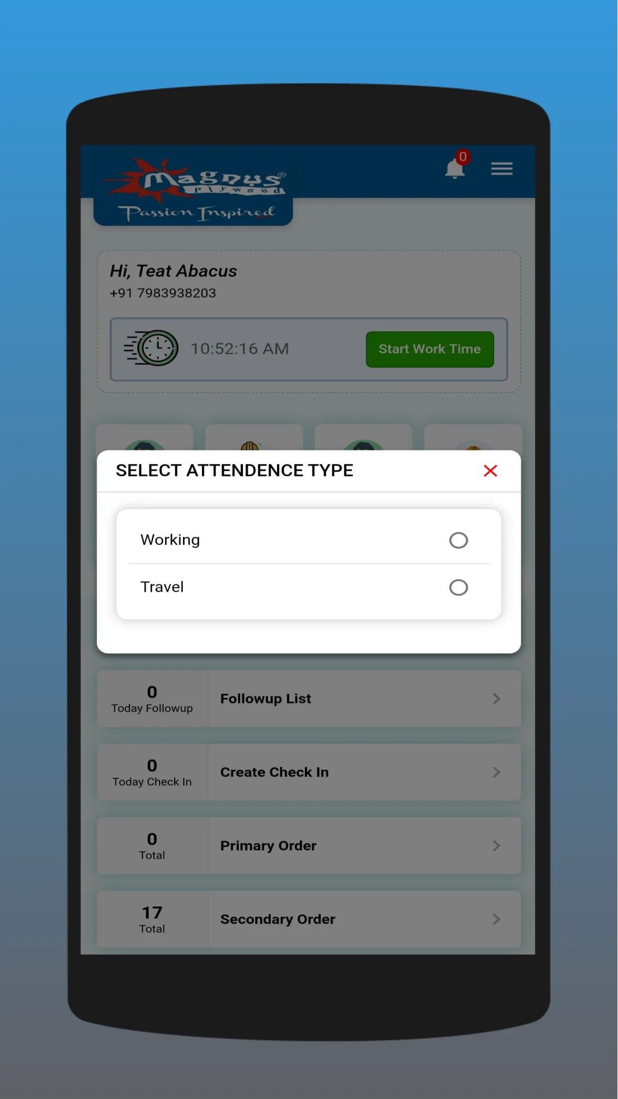 Magnus Plywood -SFA | Indus Appstore | Screenshot