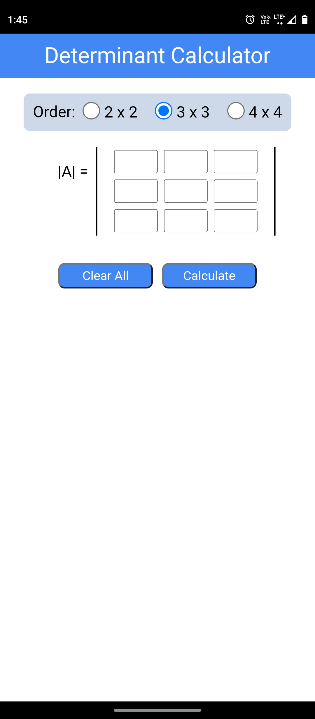 Determinant Calculator | Indus Appstore | Screenshot