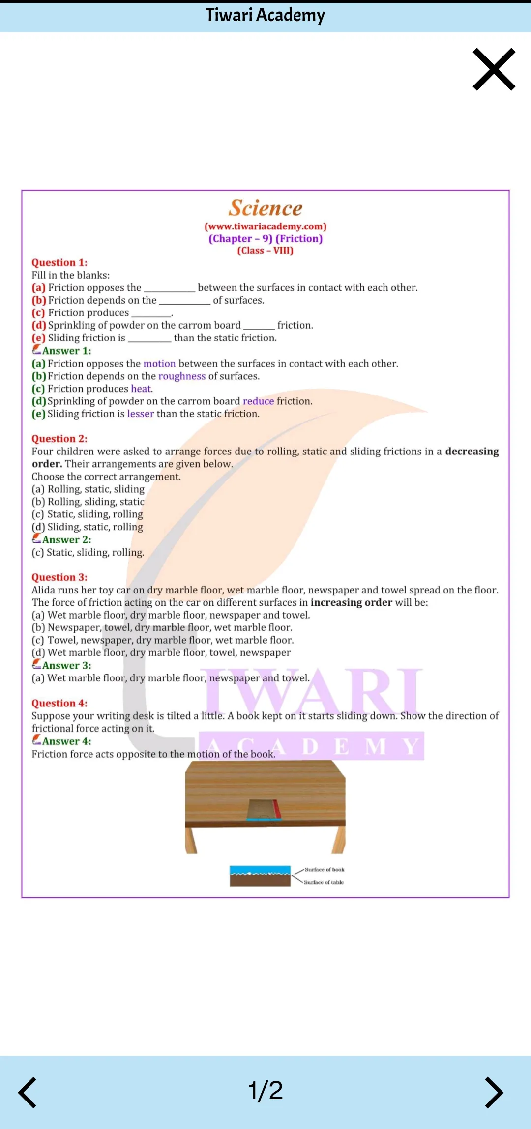 Class 8 Science for 2023-24 | Indus Appstore | Screenshot