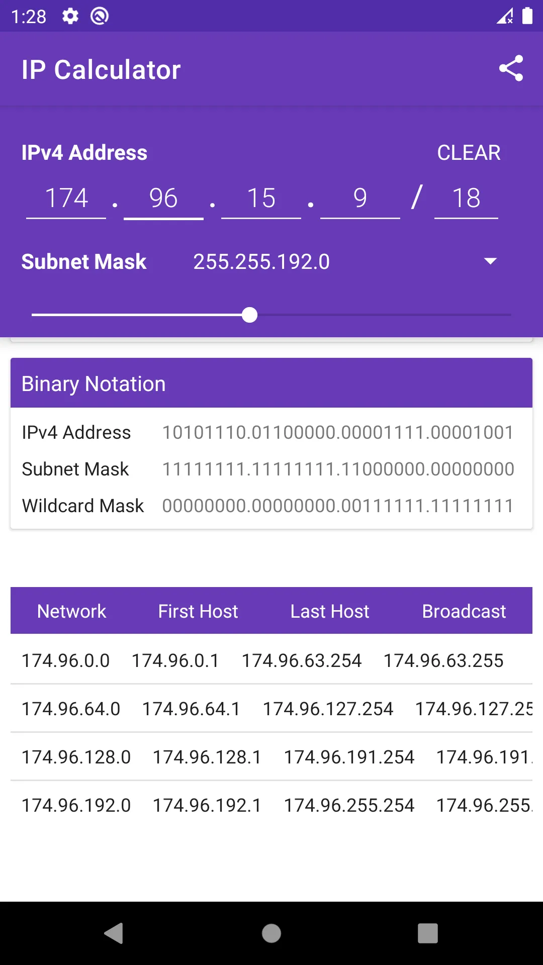 IP Calculator | Indus Appstore | Screenshot