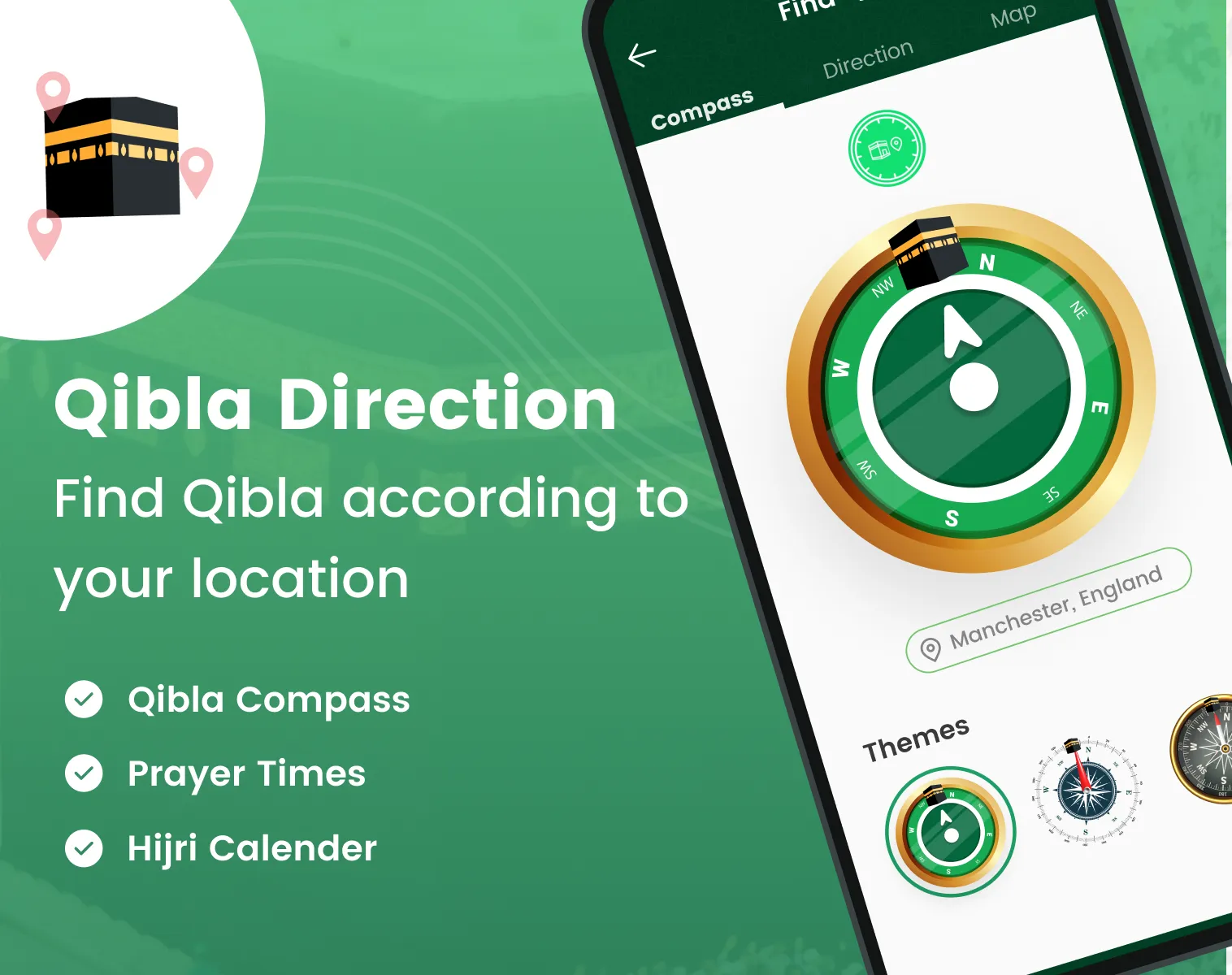 Qibla Finder: Qibla on Compass | Indus Appstore | Screenshot