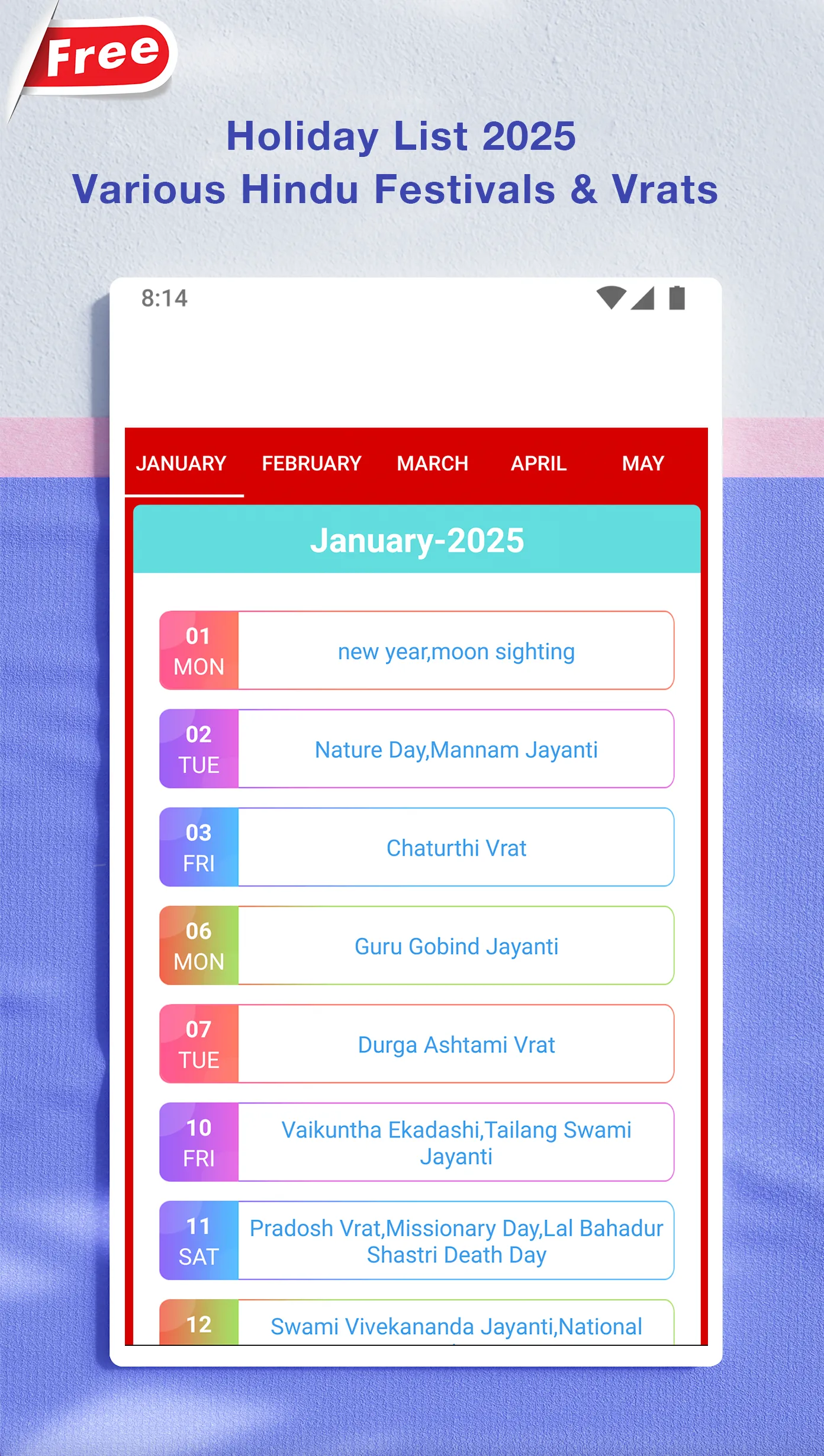 2025 calendar - Calendar 2025 | Indus Appstore | Screenshot