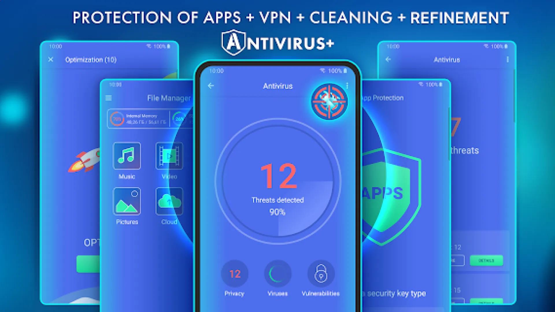 Antivirus - Cleaner + VPN | Indus Appstore | Screenshot