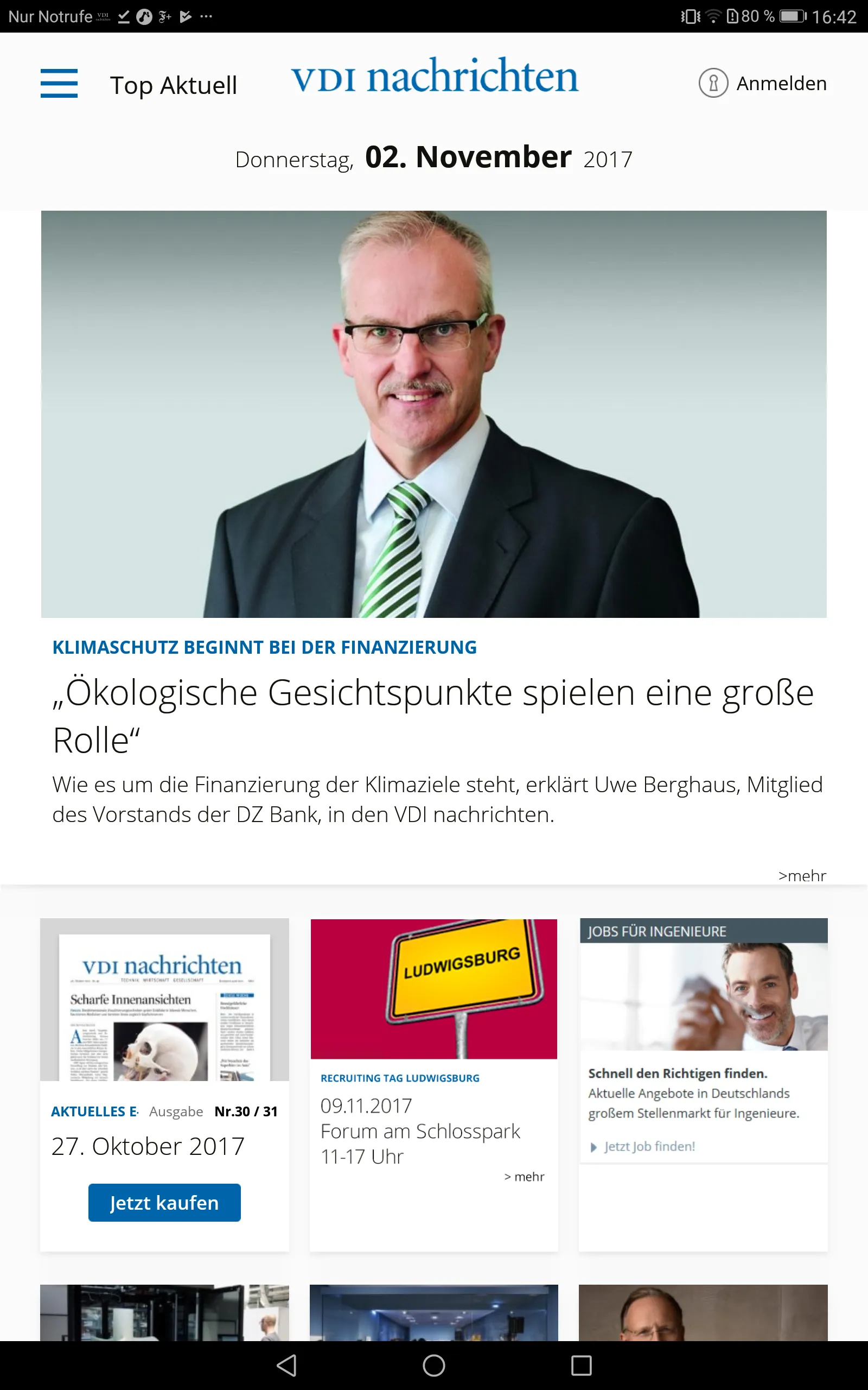 VDI nachrichten E-Paper | Indus Appstore | Screenshot