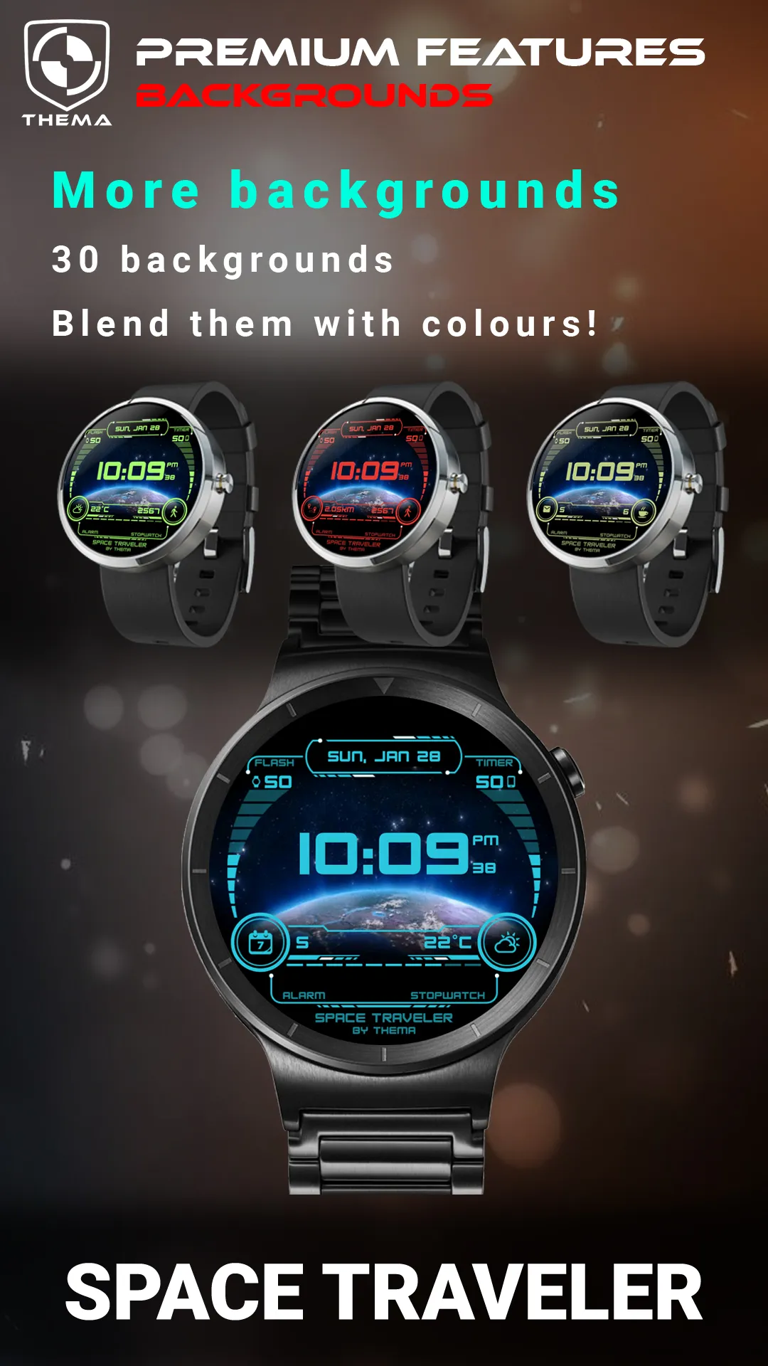 Space Traveler Watch Face | Indus Appstore | Screenshot