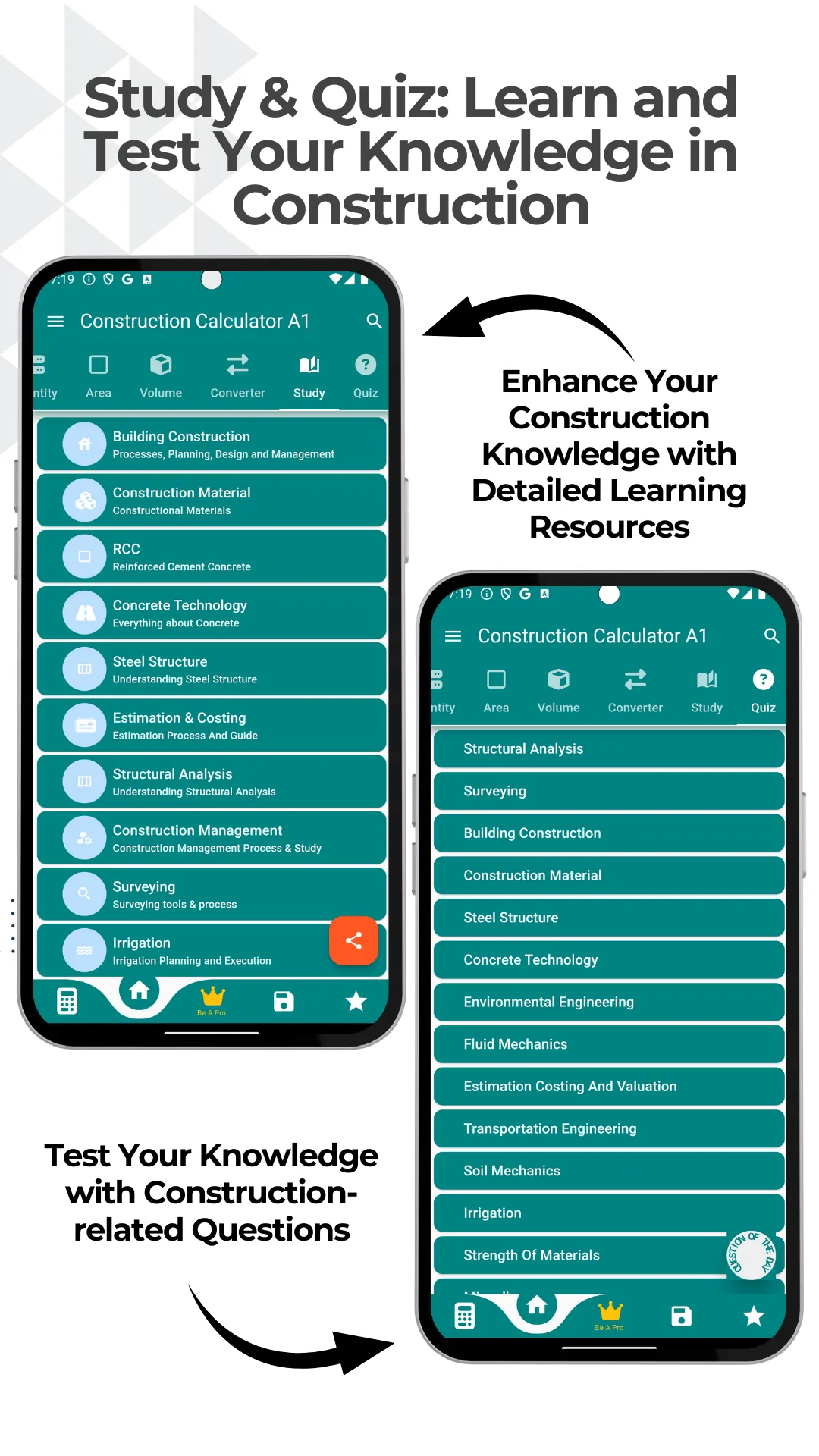 Construction Calculator Free | Indus Appstore | Screenshot