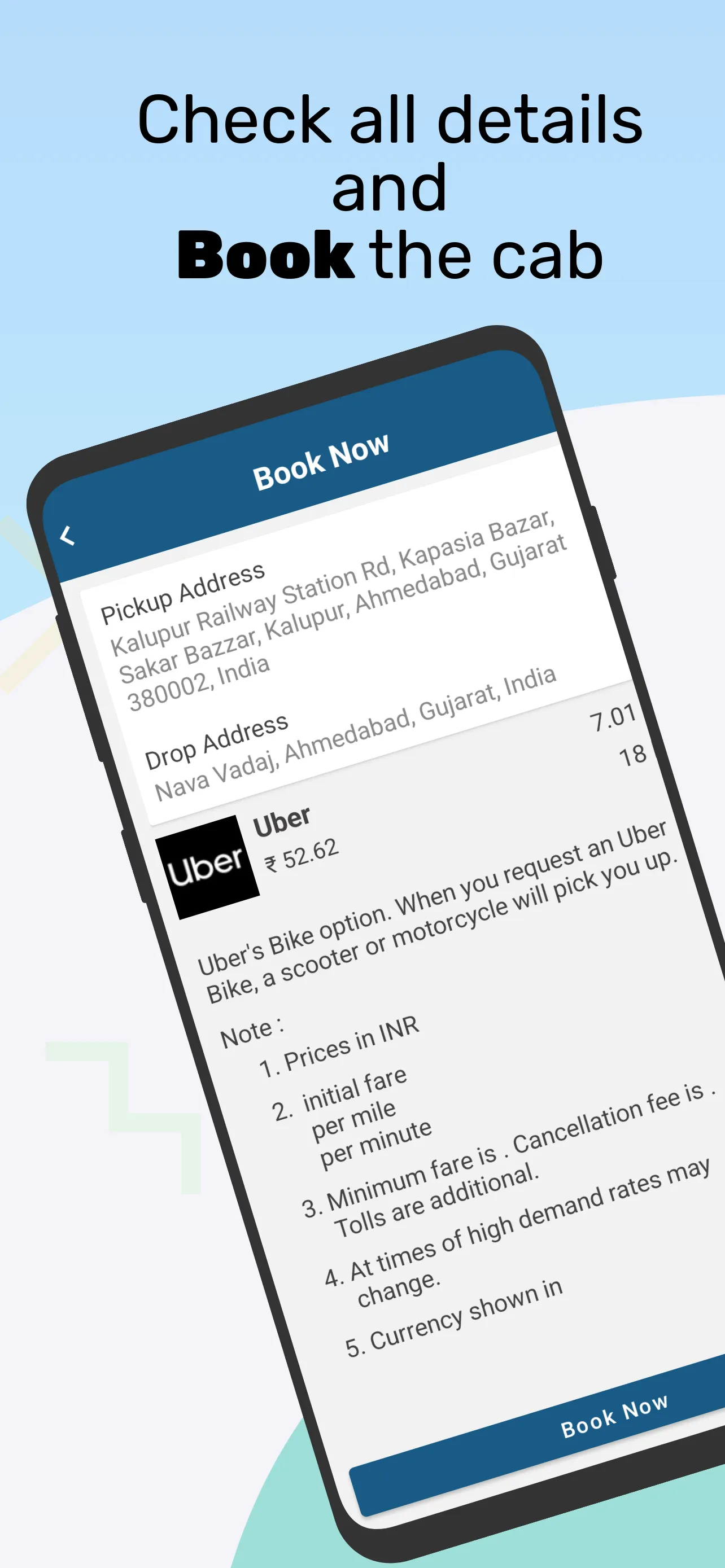 Cab Compare - Taxi Calculator | Indus Appstore | Screenshot