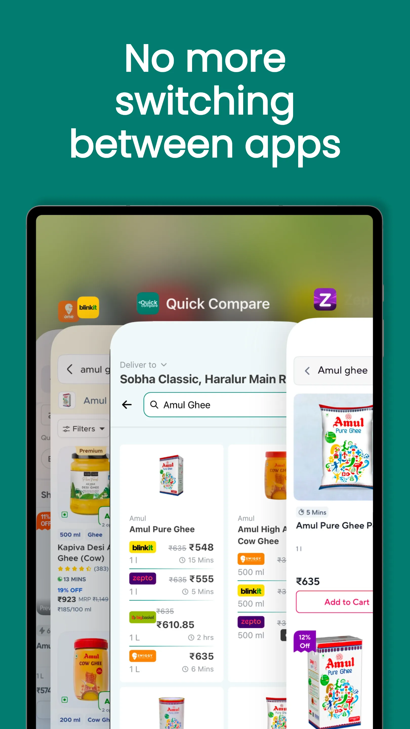 Quick Compare | Indus Appstore | Screenshot