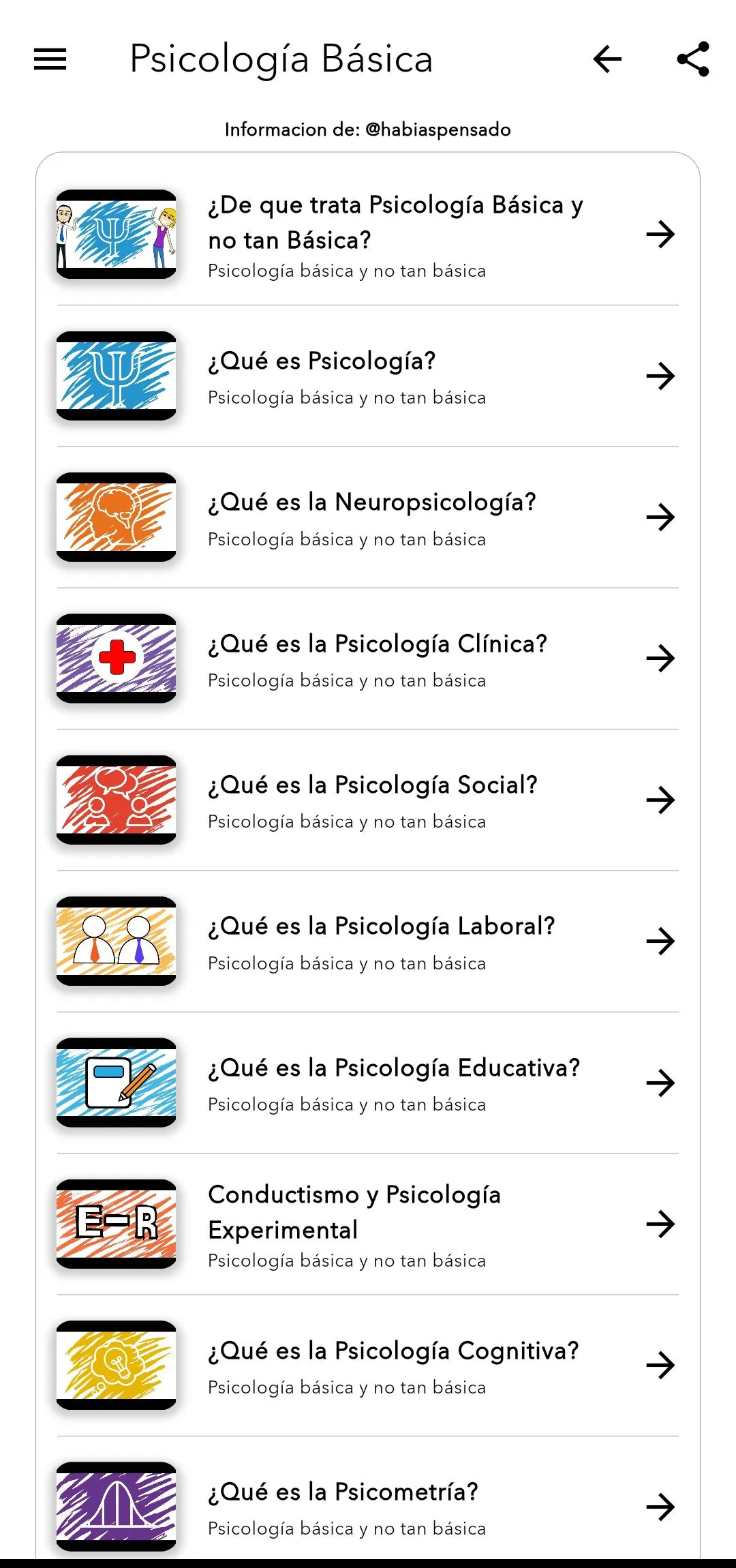 Psicología Básica | Indus Appstore | Screenshot