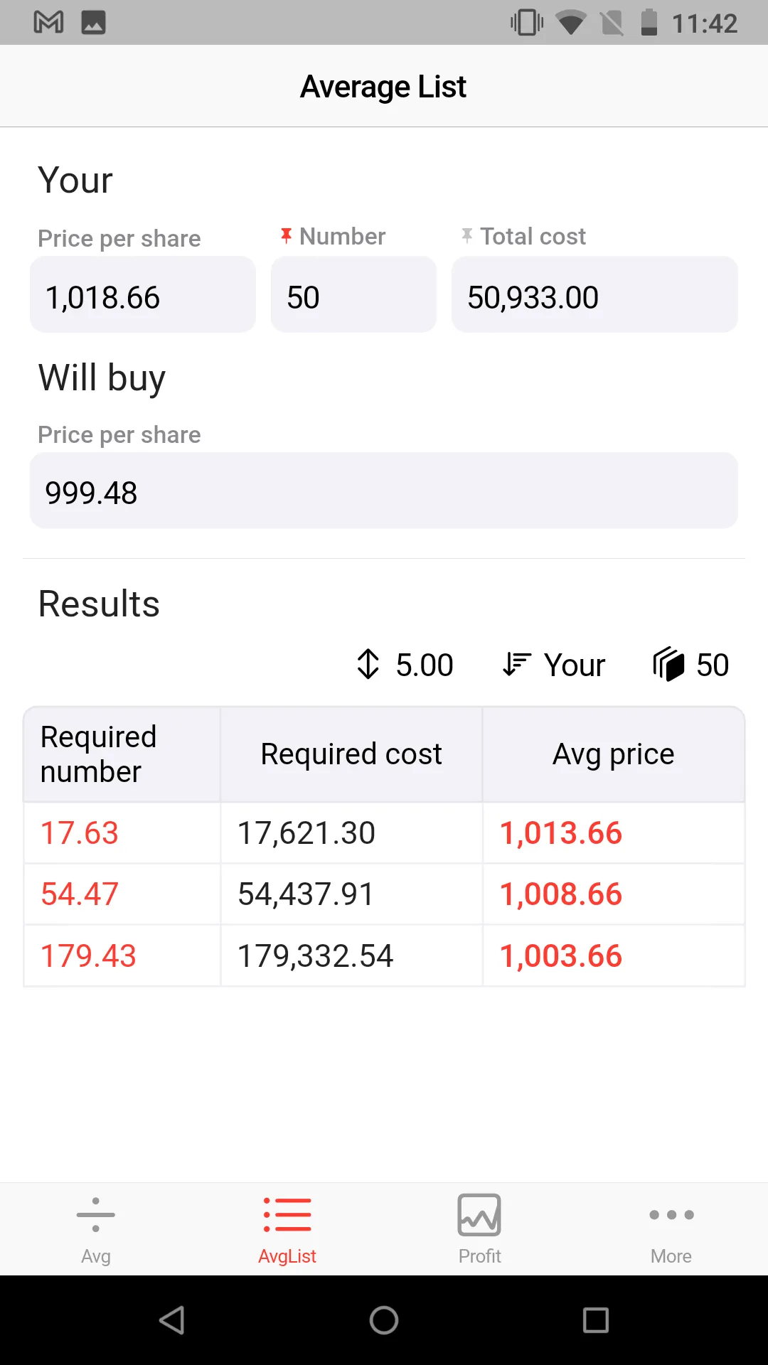 Stock Honey Calculator | Indus Appstore | Screenshot