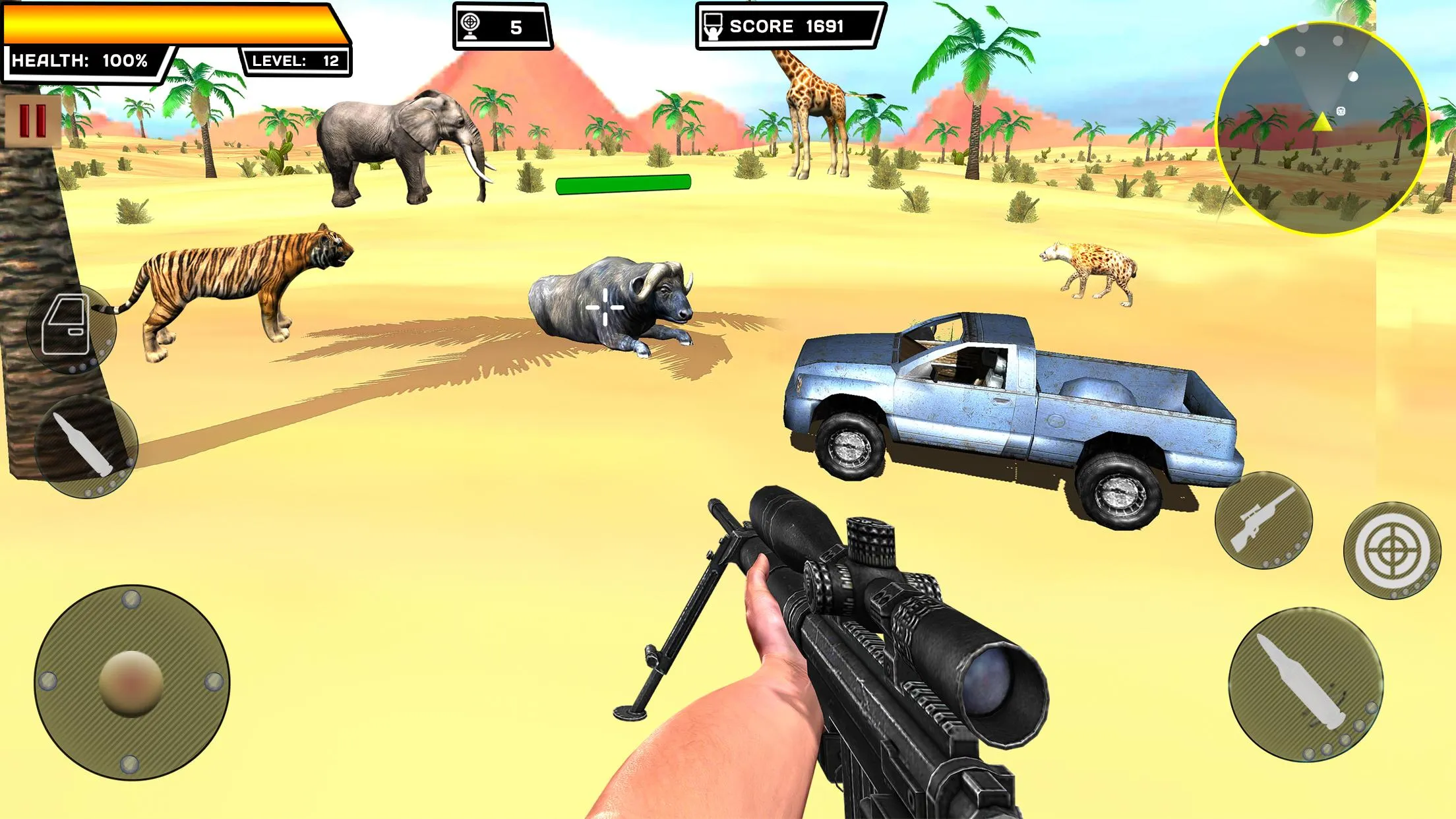 Animals Hunting 4x4 Safari 3D | Indus Appstore | Screenshot