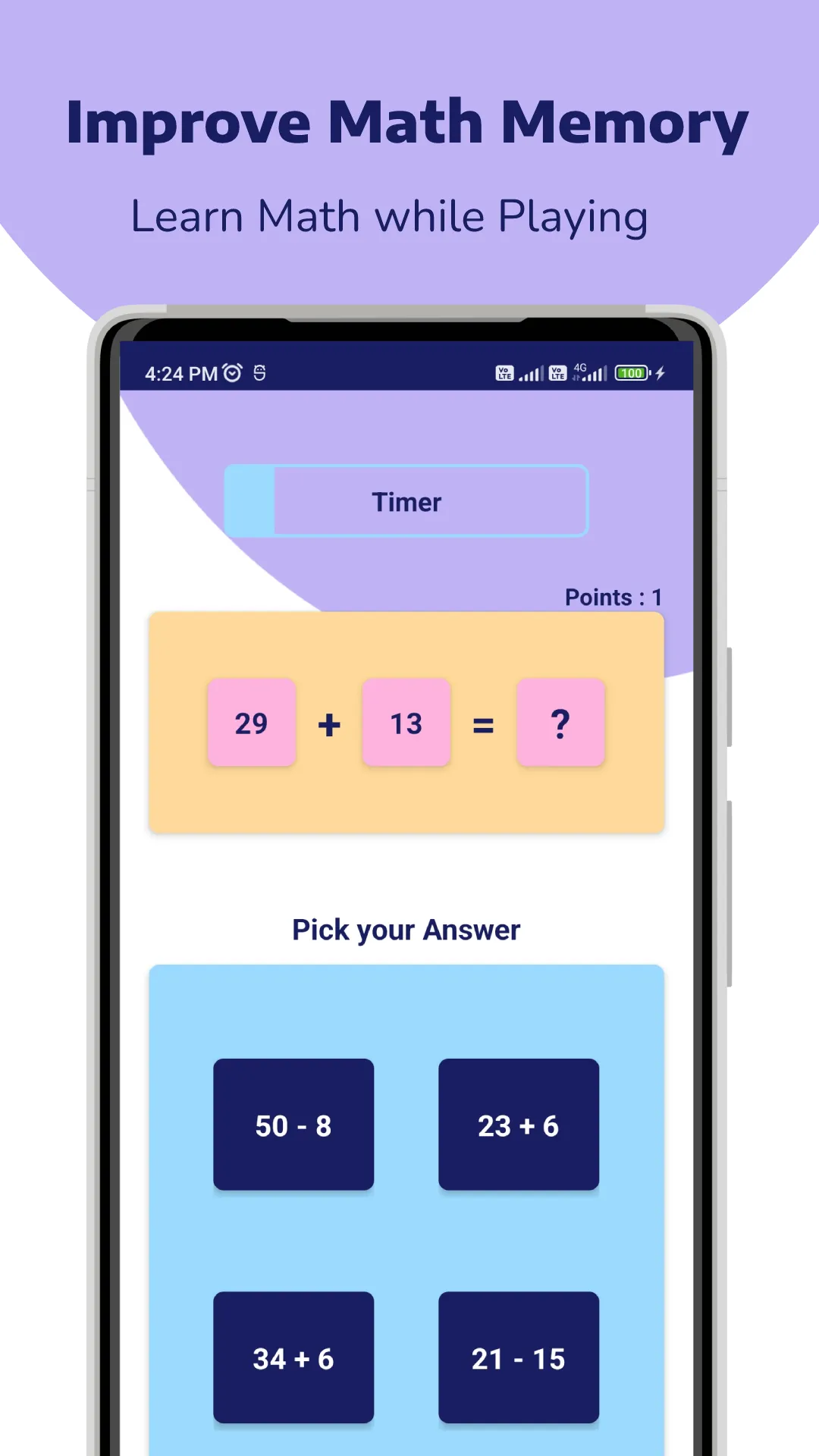 Speed Mental Math Practice | Indus Appstore | Screenshot