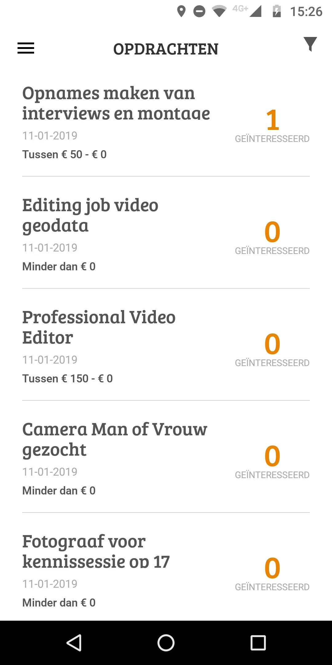 Freelancer.nl app | Indus Appstore | Screenshot