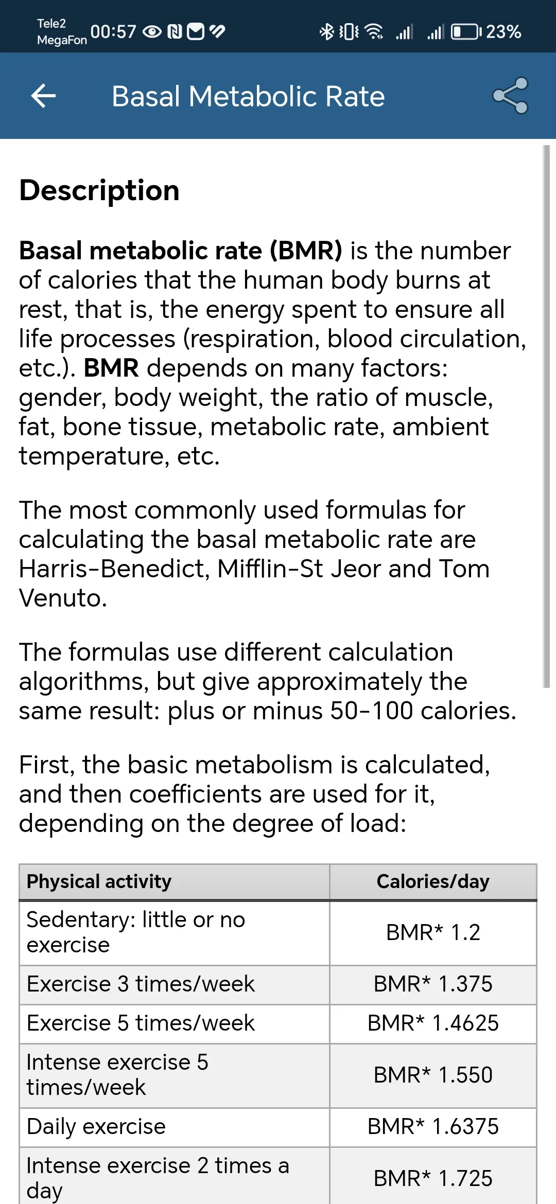 Basal Metabolic Rate | Indus Appstore | Screenshot