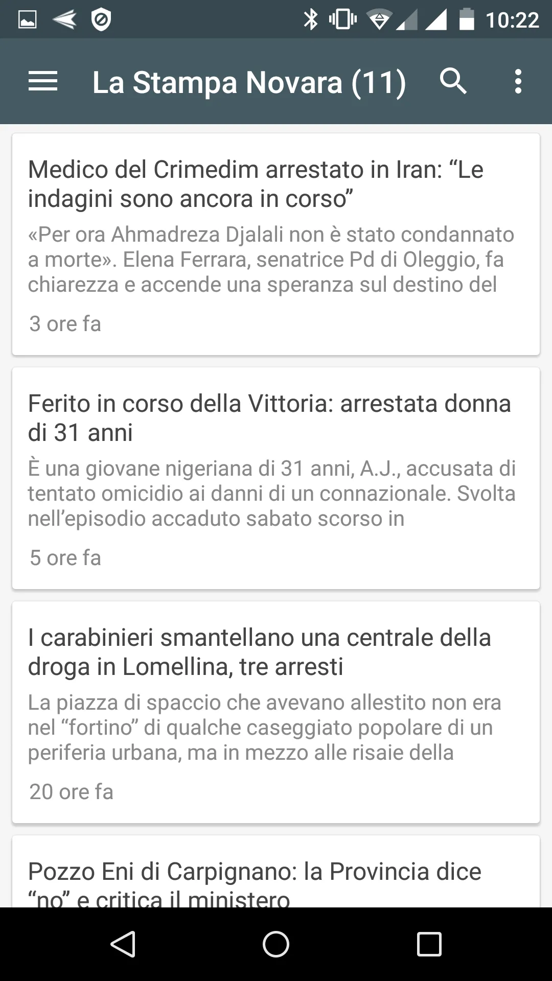 Novara notizie locali | Indus Appstore | Screenshot