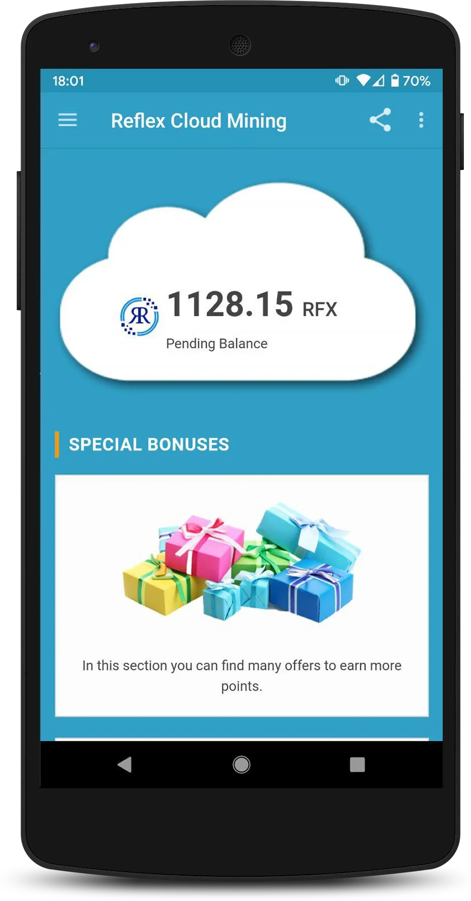 Reflex Cloud Mining | Indus Appstore | Screenshot