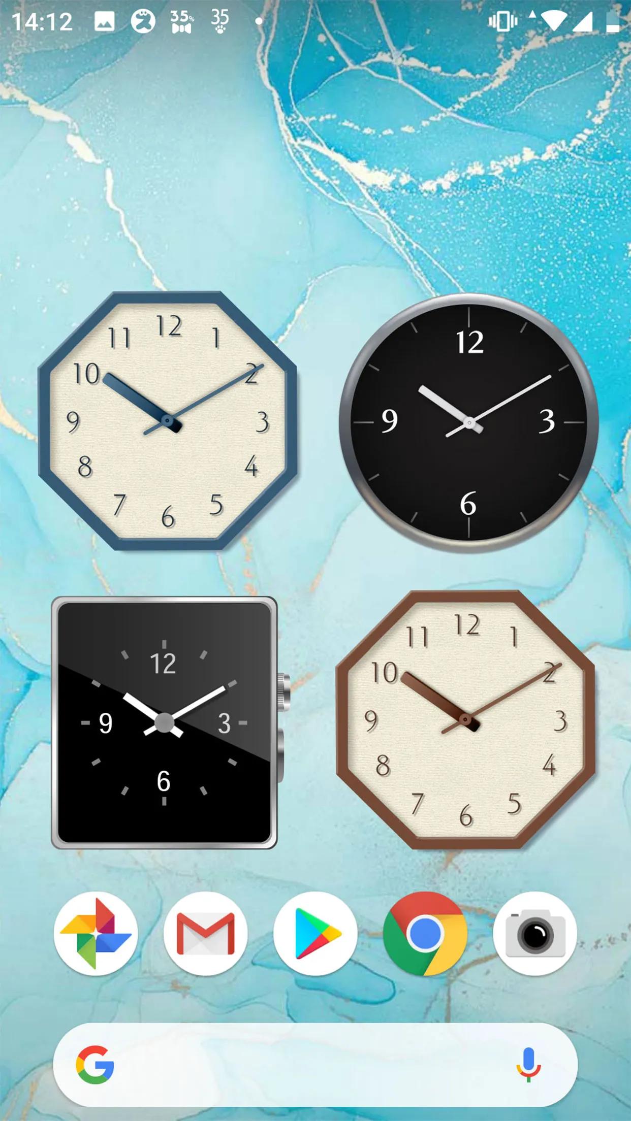 Analog clocks widget – simple | Indus Appstore | Screenshot