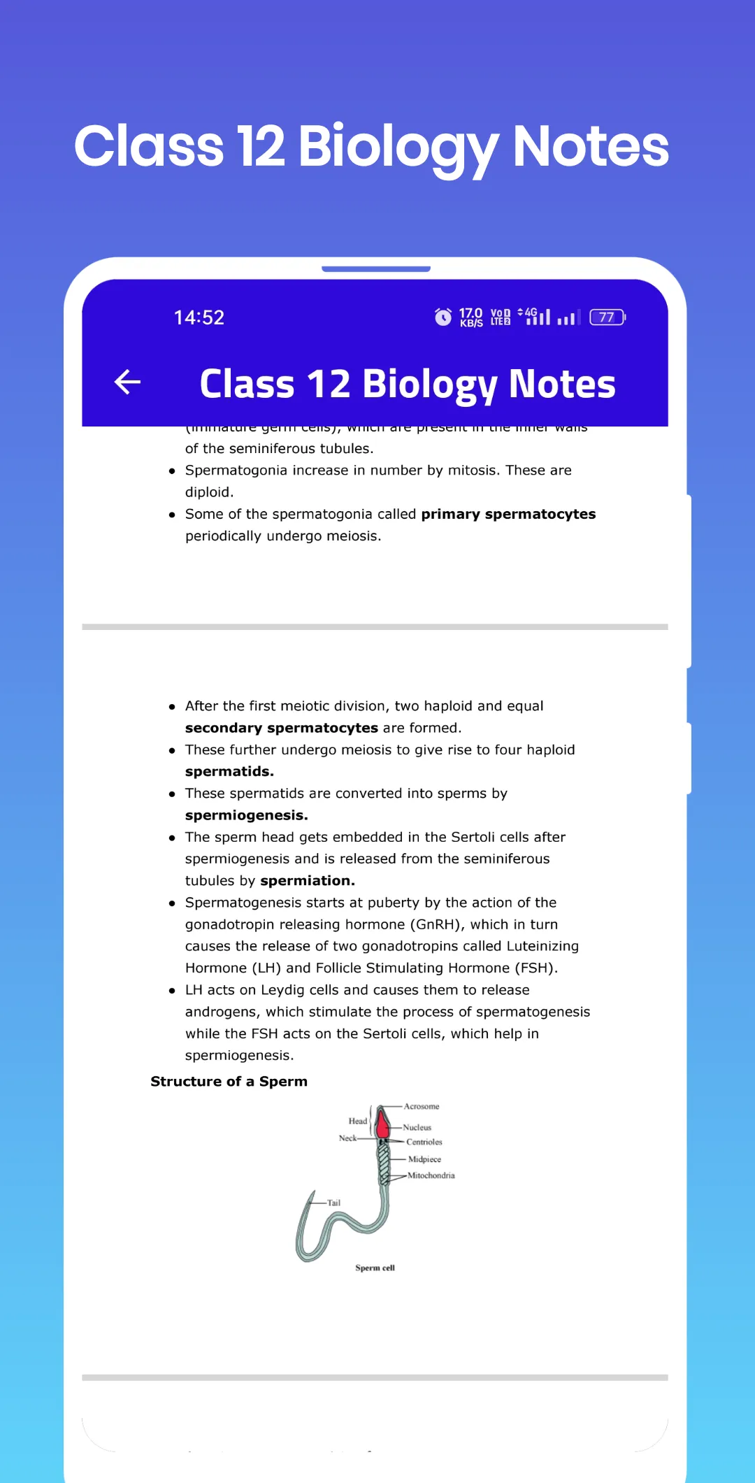 Class 12 Biology Notes | Indus Appstore | Screenshot