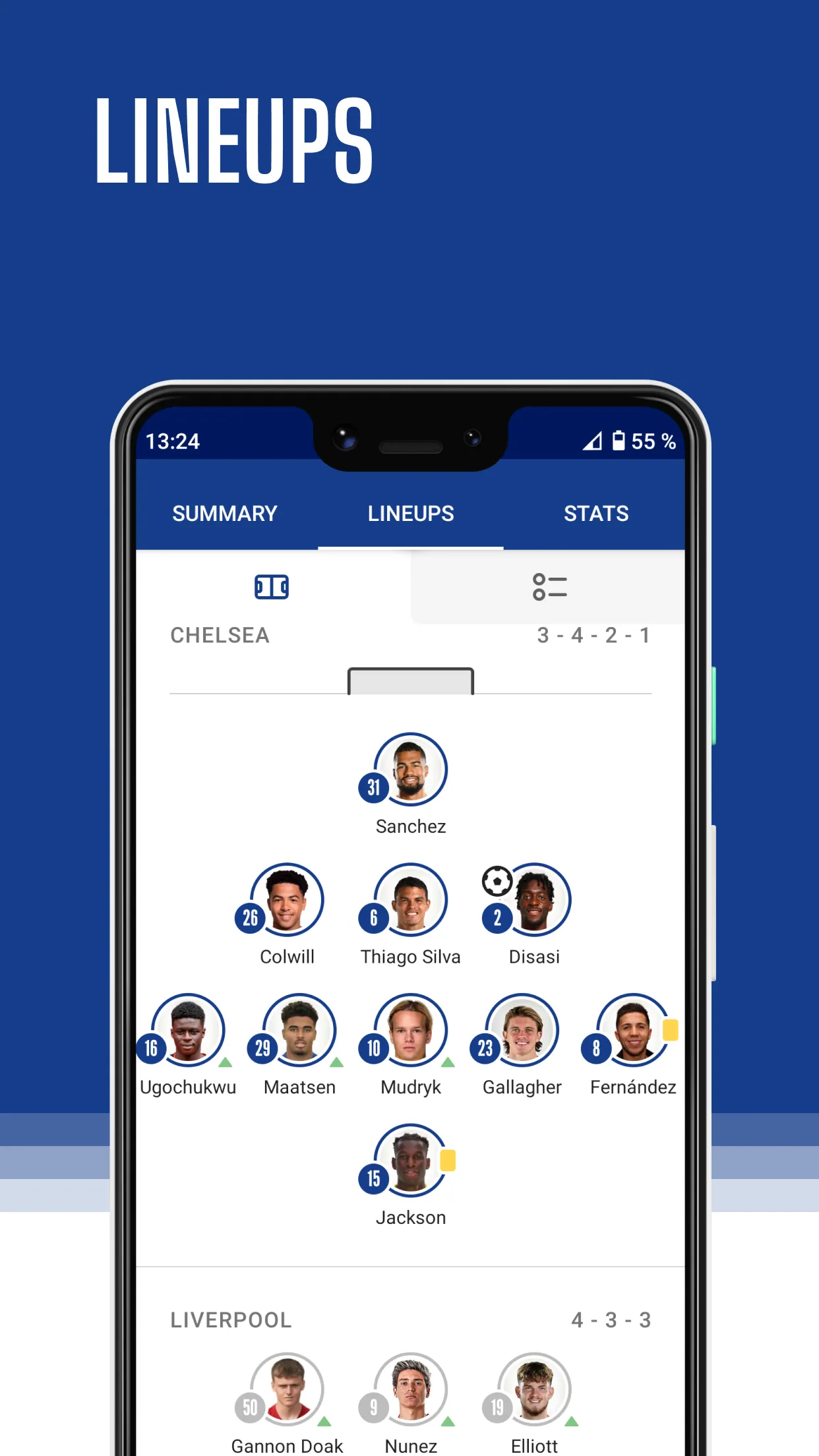 Blues Live – Soccer fan app | Indus Appstore | Screenshot