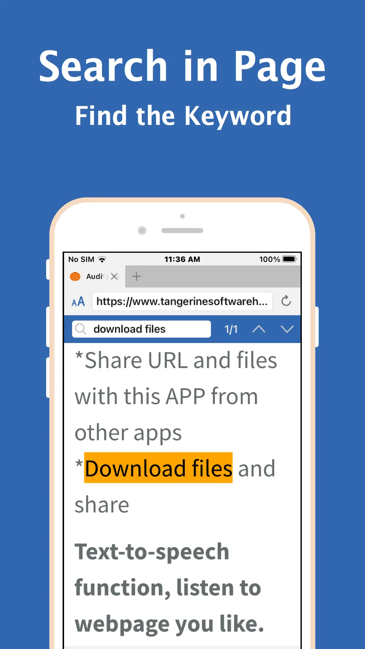 Audify read aloud web browser | Indus Appstore | Screenshot