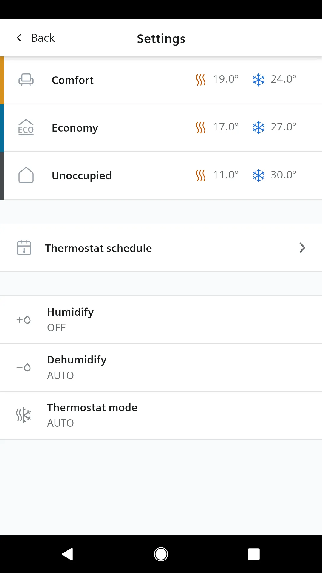 Siemens Smart Thermostat RDS | Indus Appstore | Screenshot